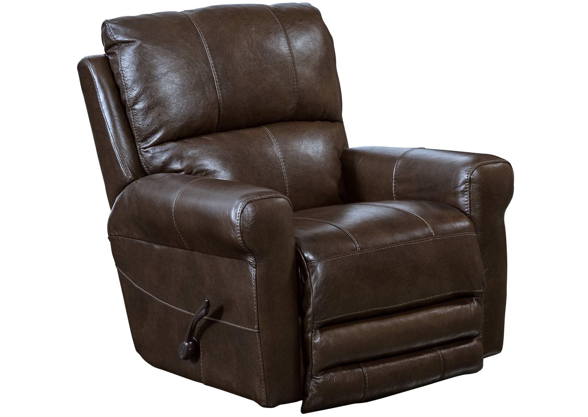 Hoffner Chocolate Lay Flat Power Recliner,Jackson Catnapper