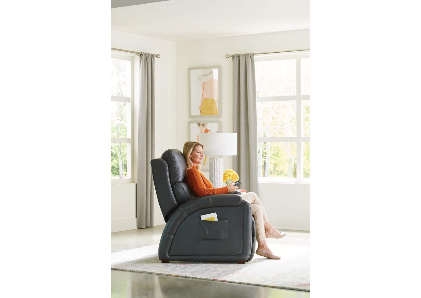 Reliever Power Headrest Power Layflat Recliner with Cr3 Massage, Zero Gravity,Jackson Catnapper