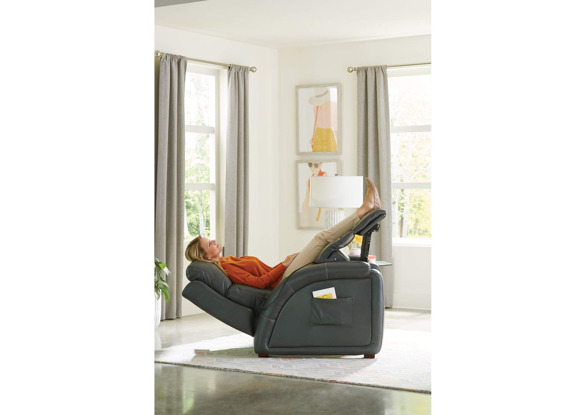 Reliever Power Headrest Power Layflat Recliner with Cr3 Massage, Zero Gravity,Jackson Catnapper