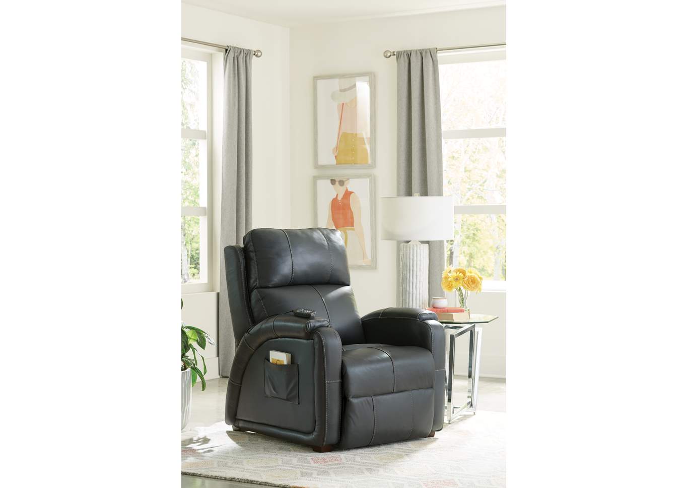 Reliever Power Headrest Power Layflat Recliner with Cr3 Massage, Zero Gravity,Jackson Catnapper