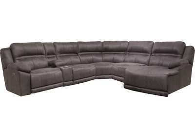 Braxton Charcoal RAF Chaise Sectional