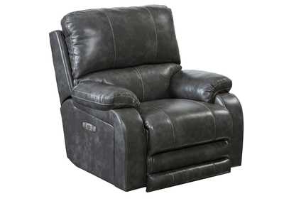 Thornton Power Headrest with Lumbar Power Lay Flat Recliner