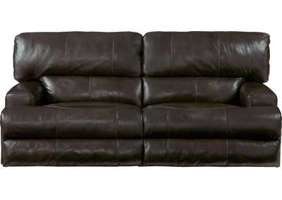 Image for Wembley Chocolate Lay Flat Reclining Sofa