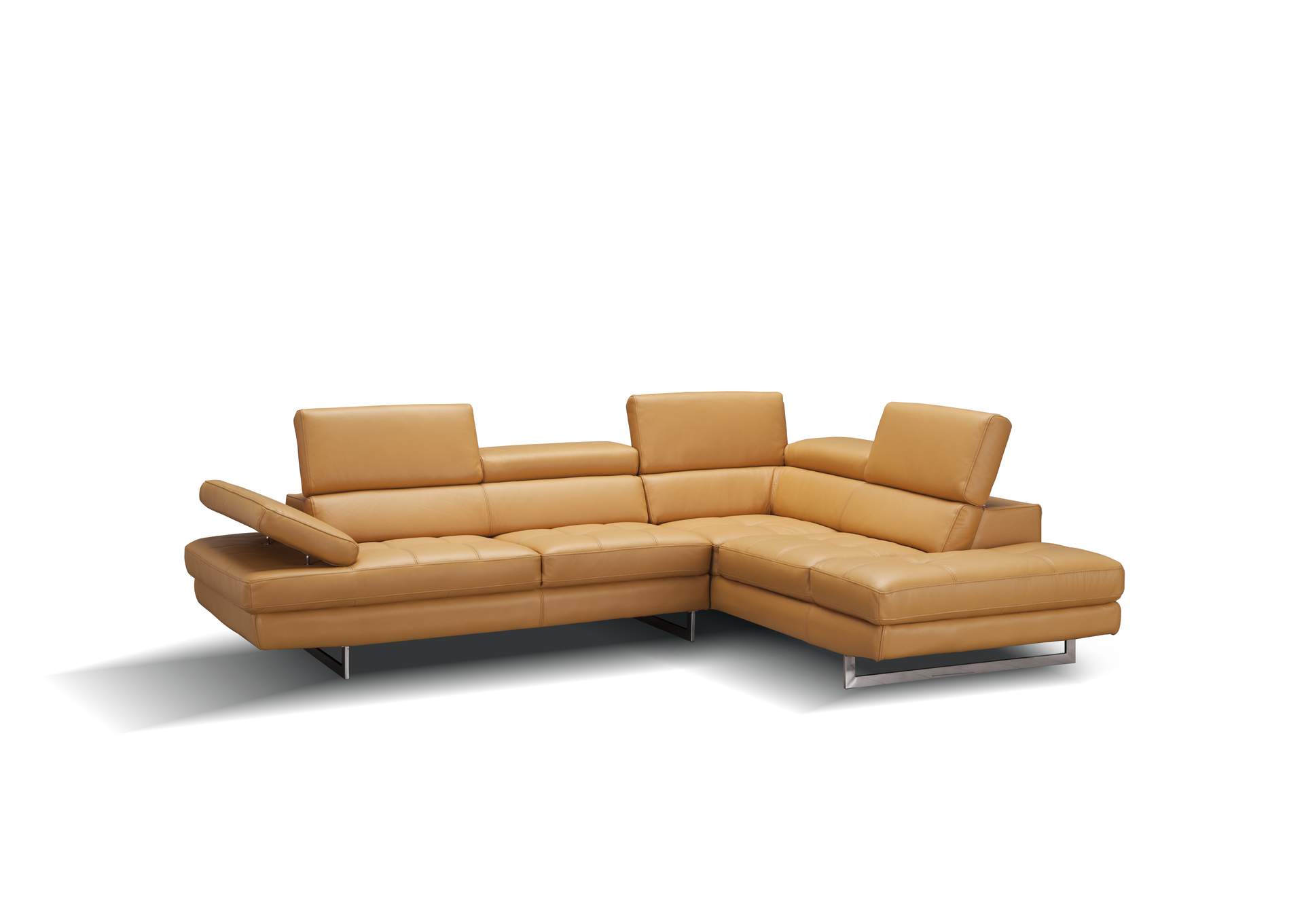 A761 Italian Leather Sectional Freesia In Right Hand Facing,J&M Furniture