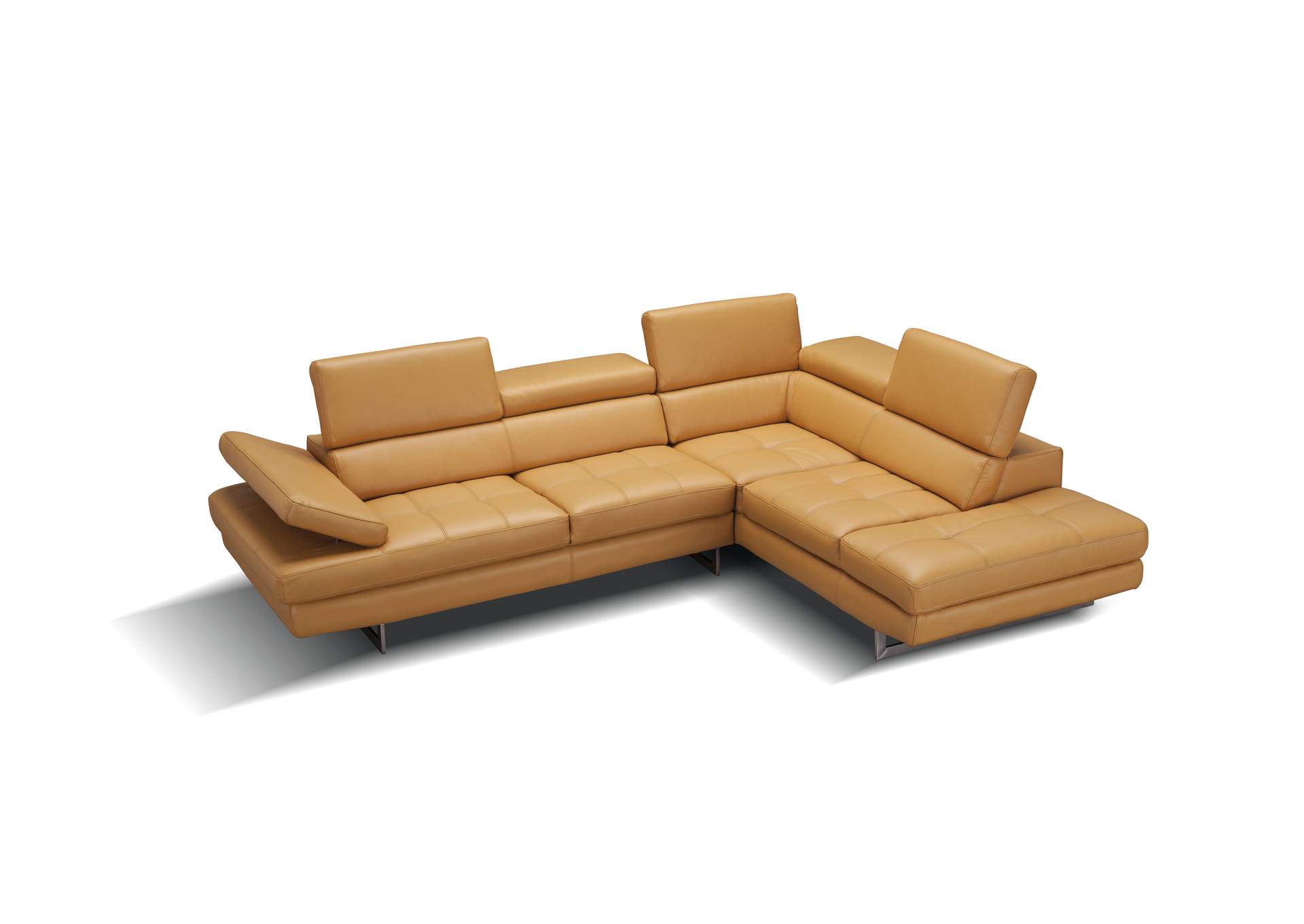 A761 Italian Leather Sectional Freesia In Right Hand Facing,J&M Furniture