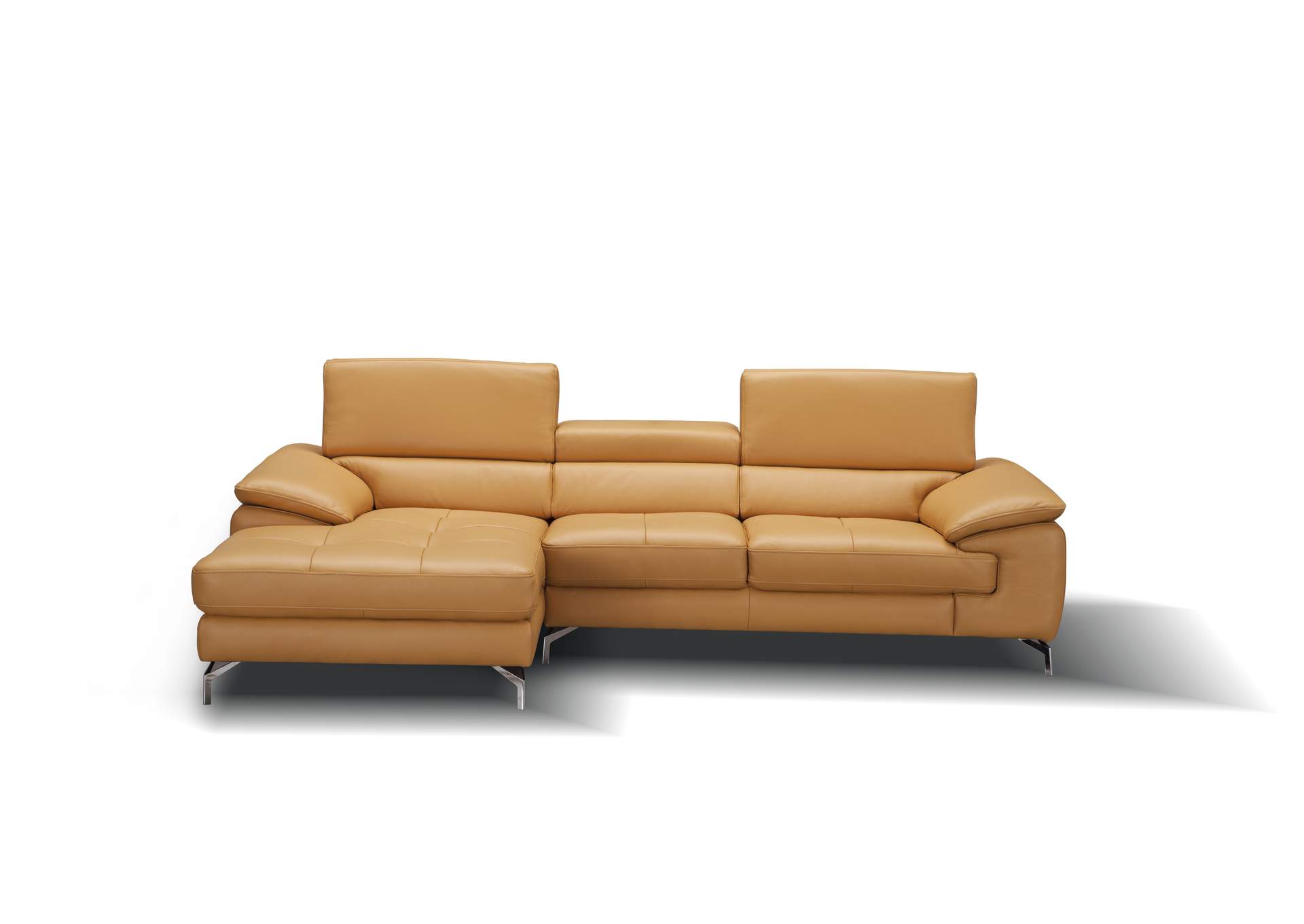 A973B Italian Leather Mini Sectional Left Facing Chaise In Freesia,J&M Furniture