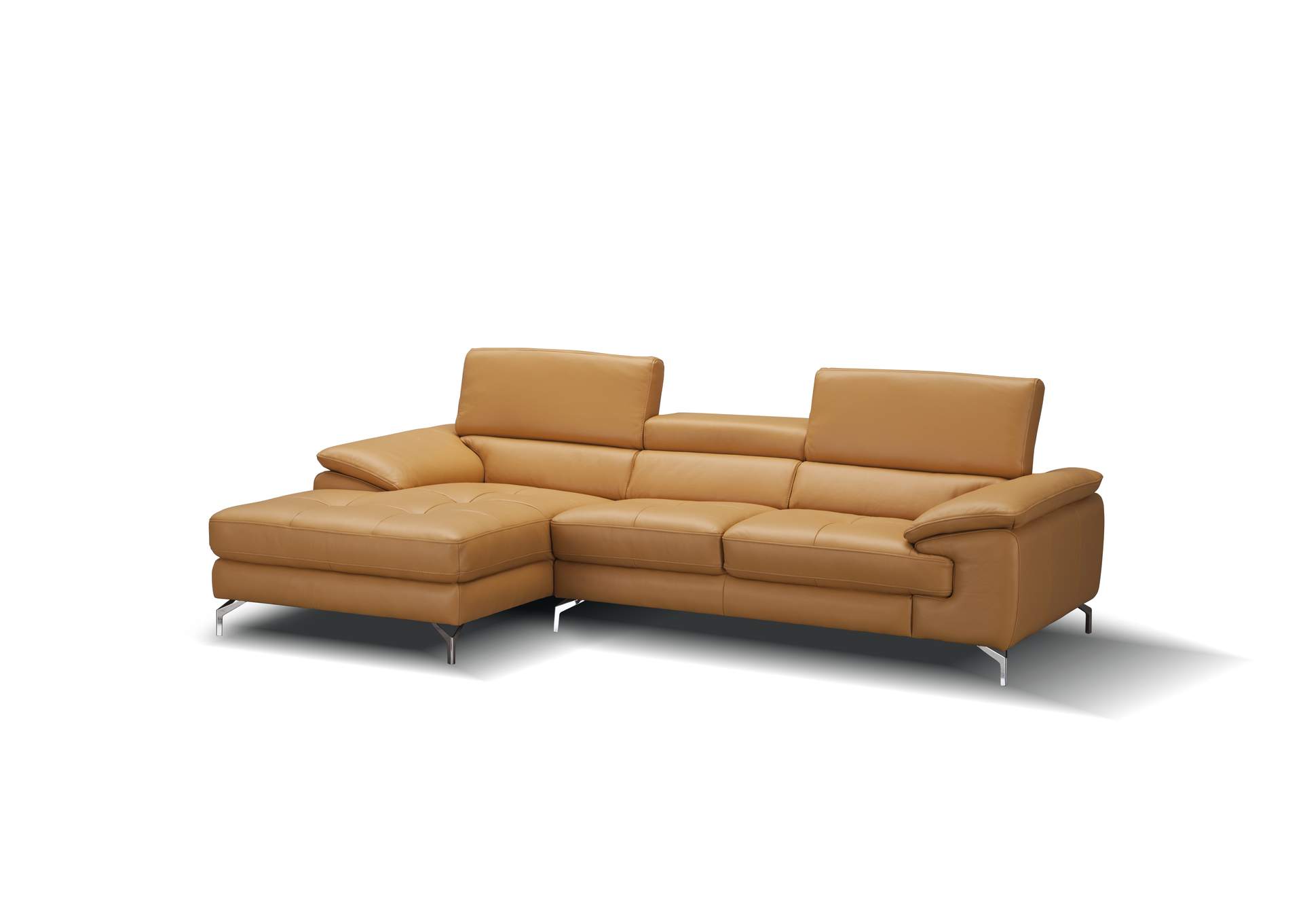 A973B Italian Leather Mini Sectional Left Facing Chaise In Freesia,J&M Furniture