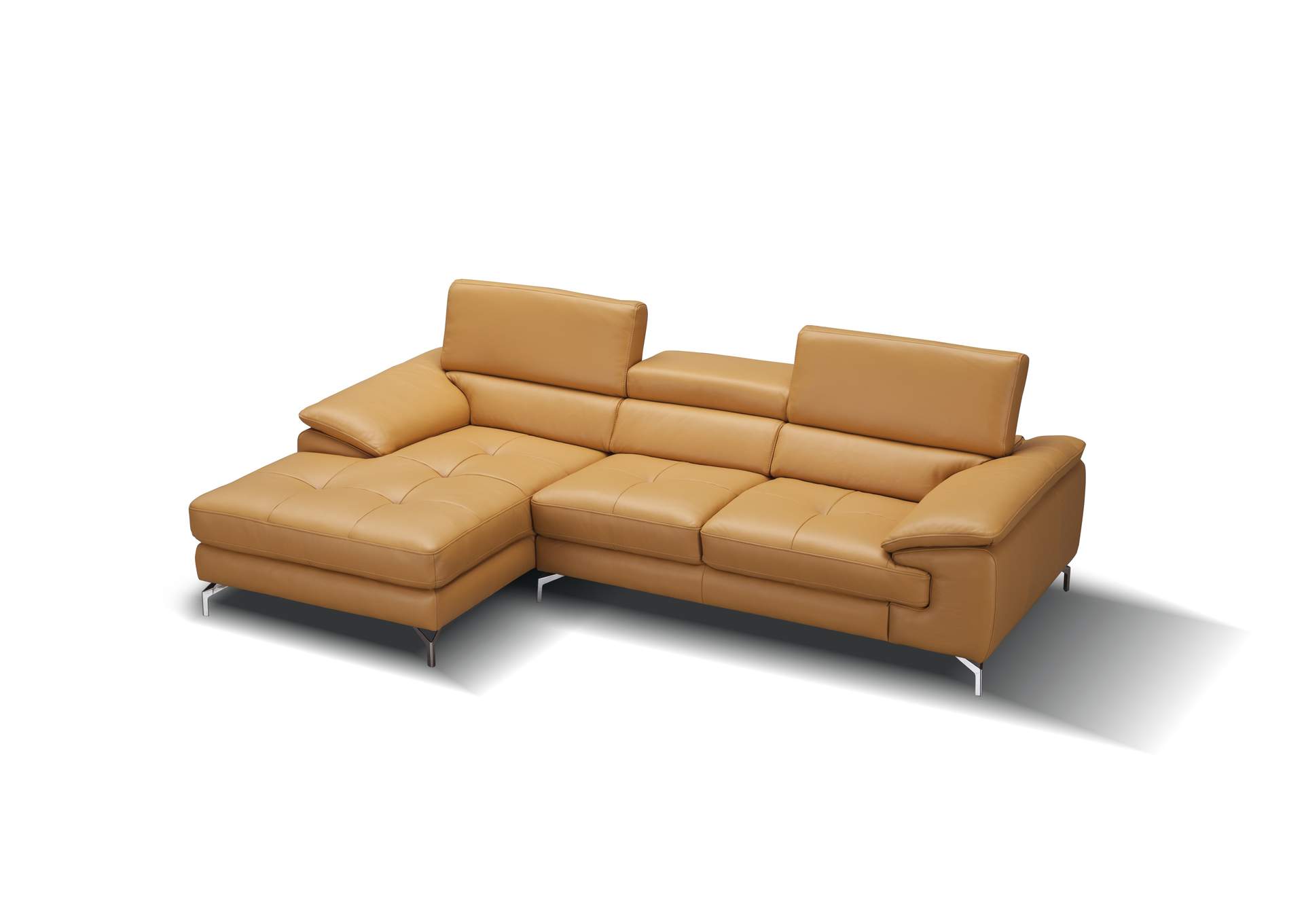 A973B Italian Leather Mini Sectional Left Facing Chaise In Freesia,J&M Furniture