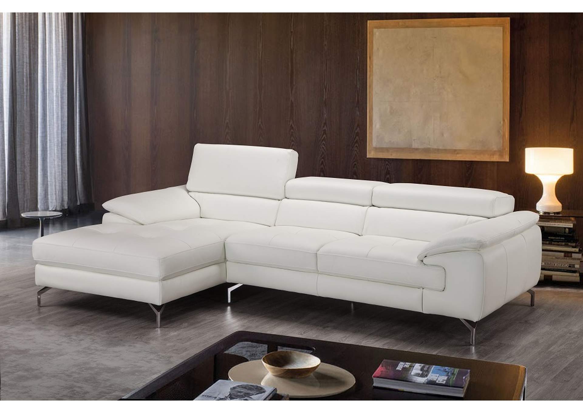 Alice Premium Leather Sectional In Left Facing Chaise,J&M Furniture