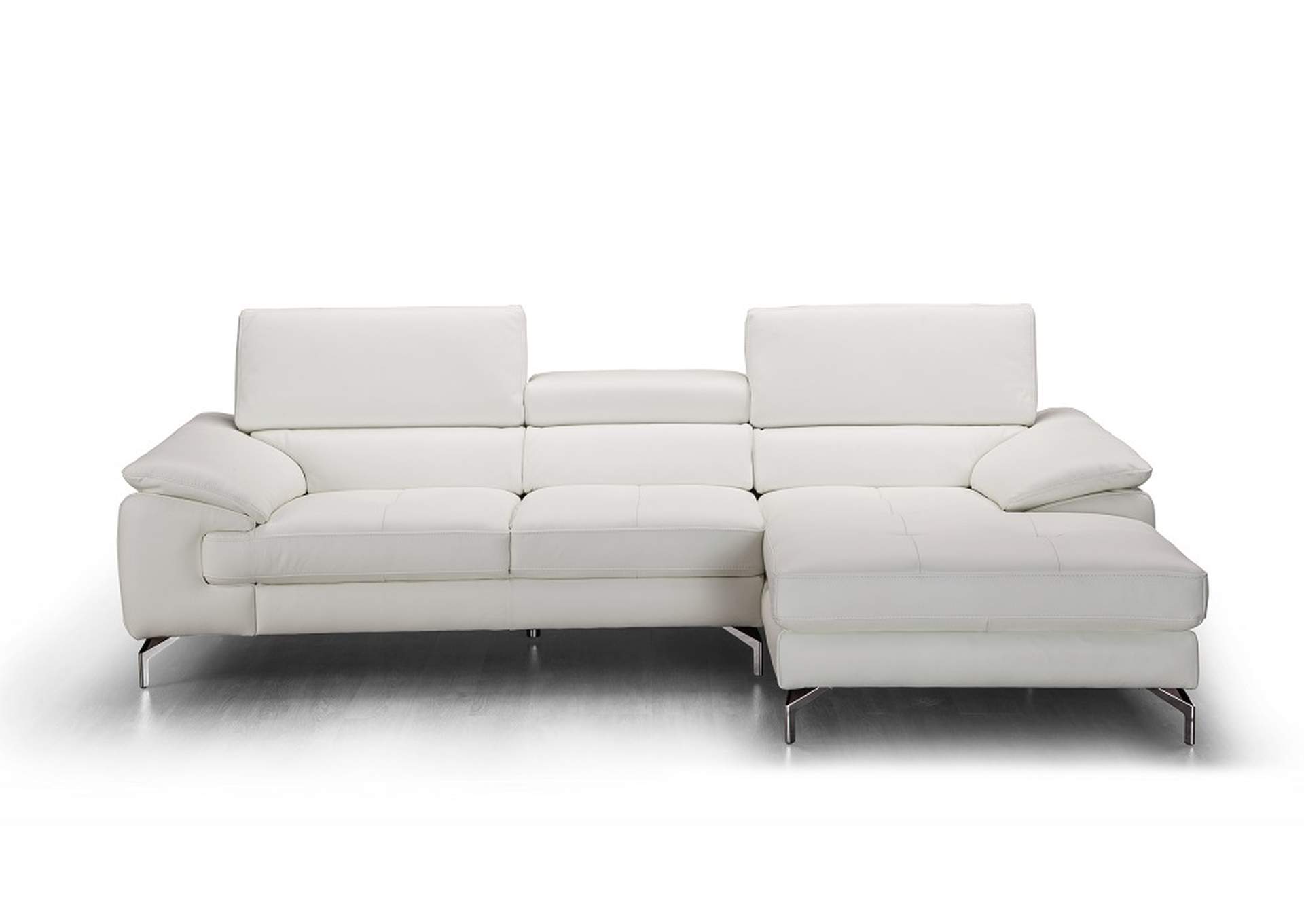 Alice Premium Leather Sectional In Right Facing Chaise,J&M Furniture