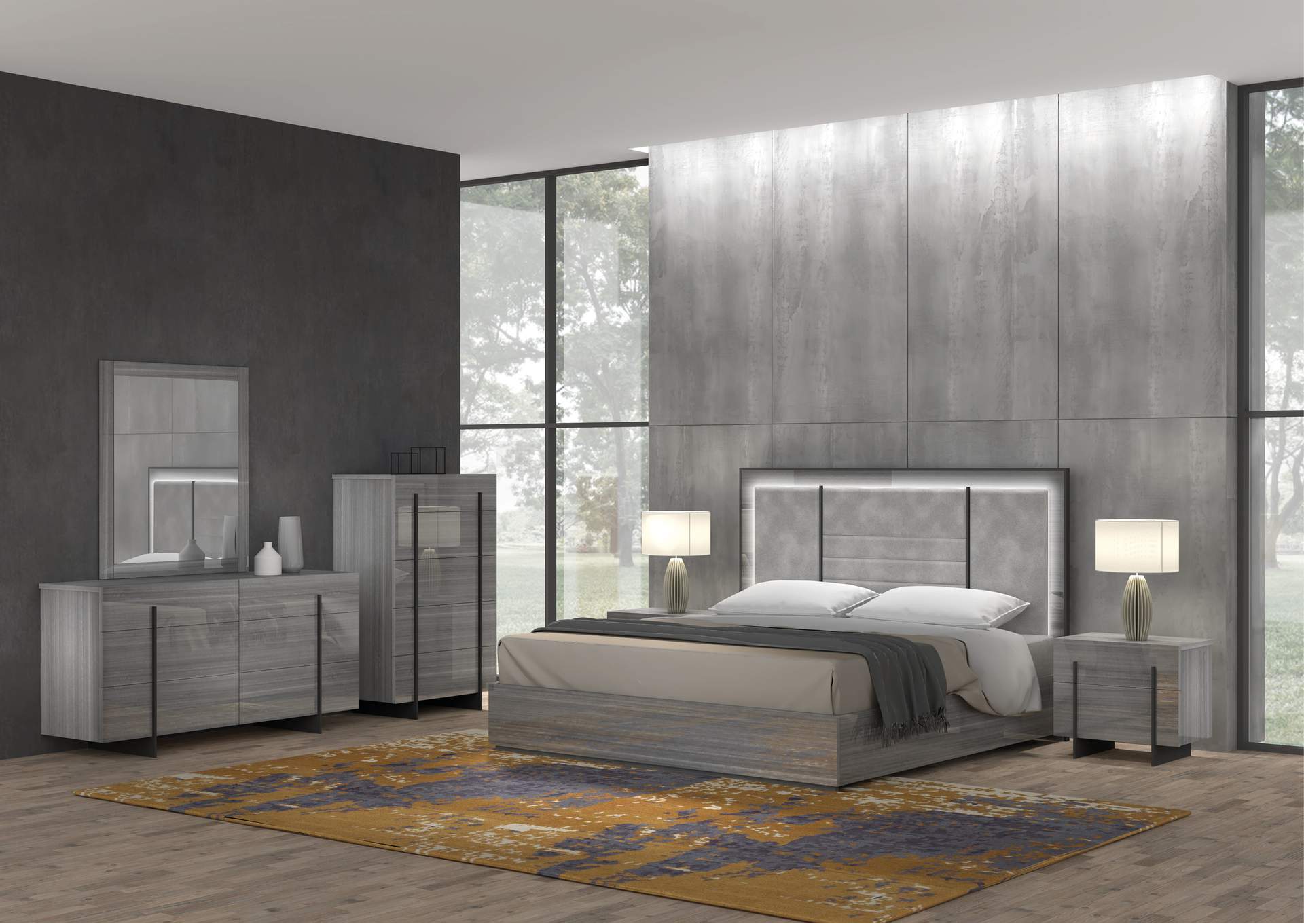 Blade Premium Dresser In Moon Grey,J&M Furniture