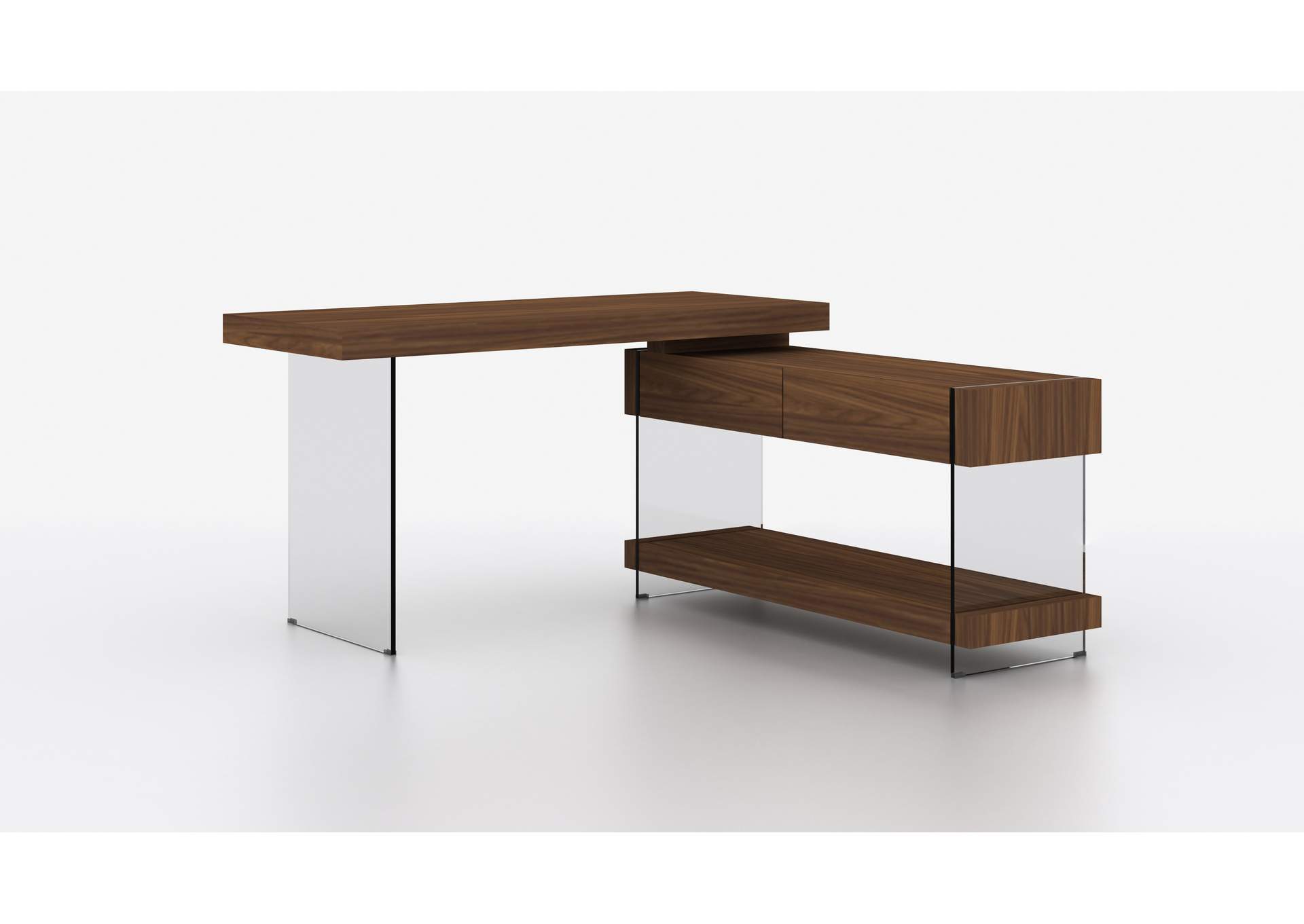 Elm Desk White High Gloss,J&M Furniture