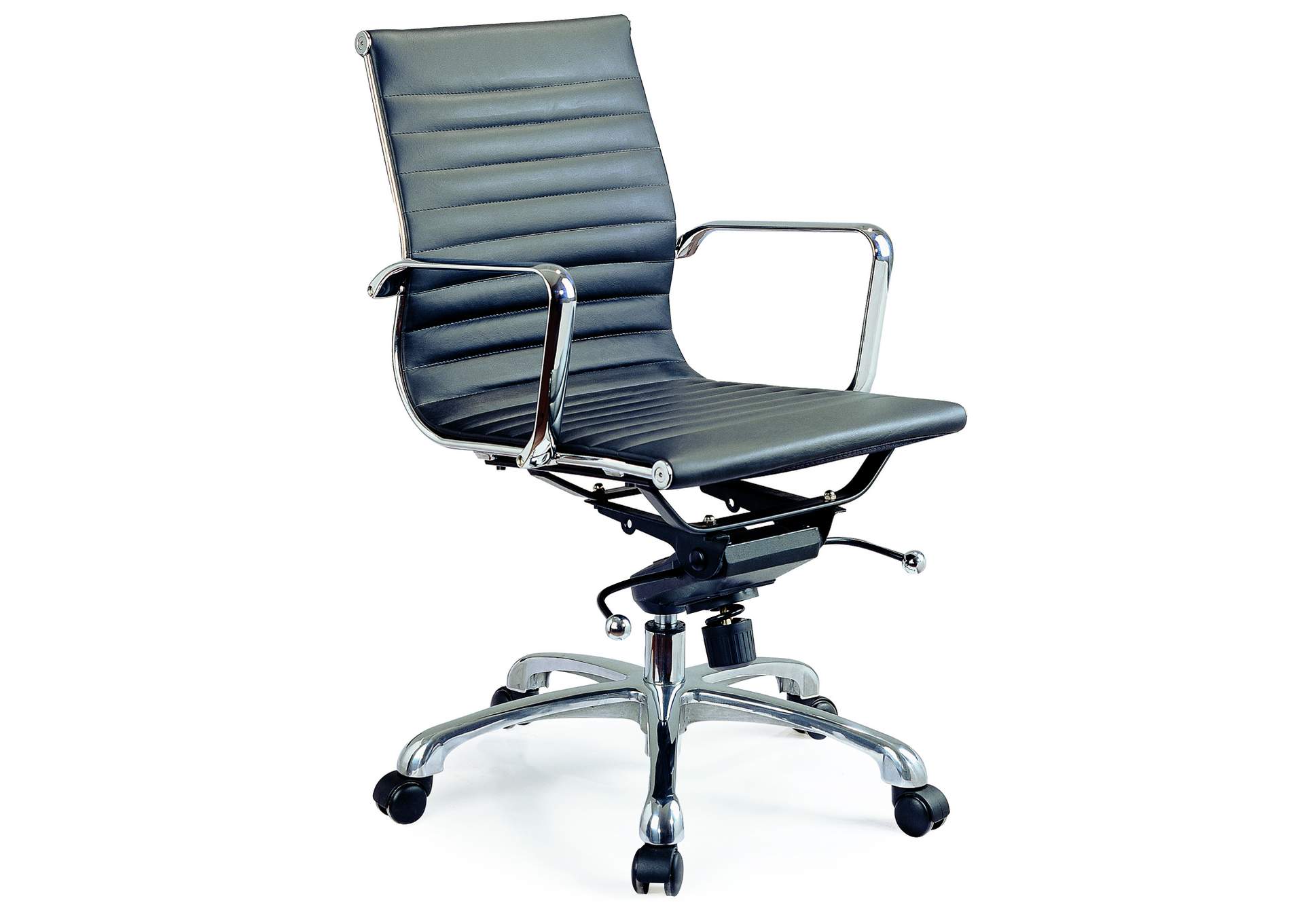 Comfy Low Back Black Office Chair,J&M Furniture