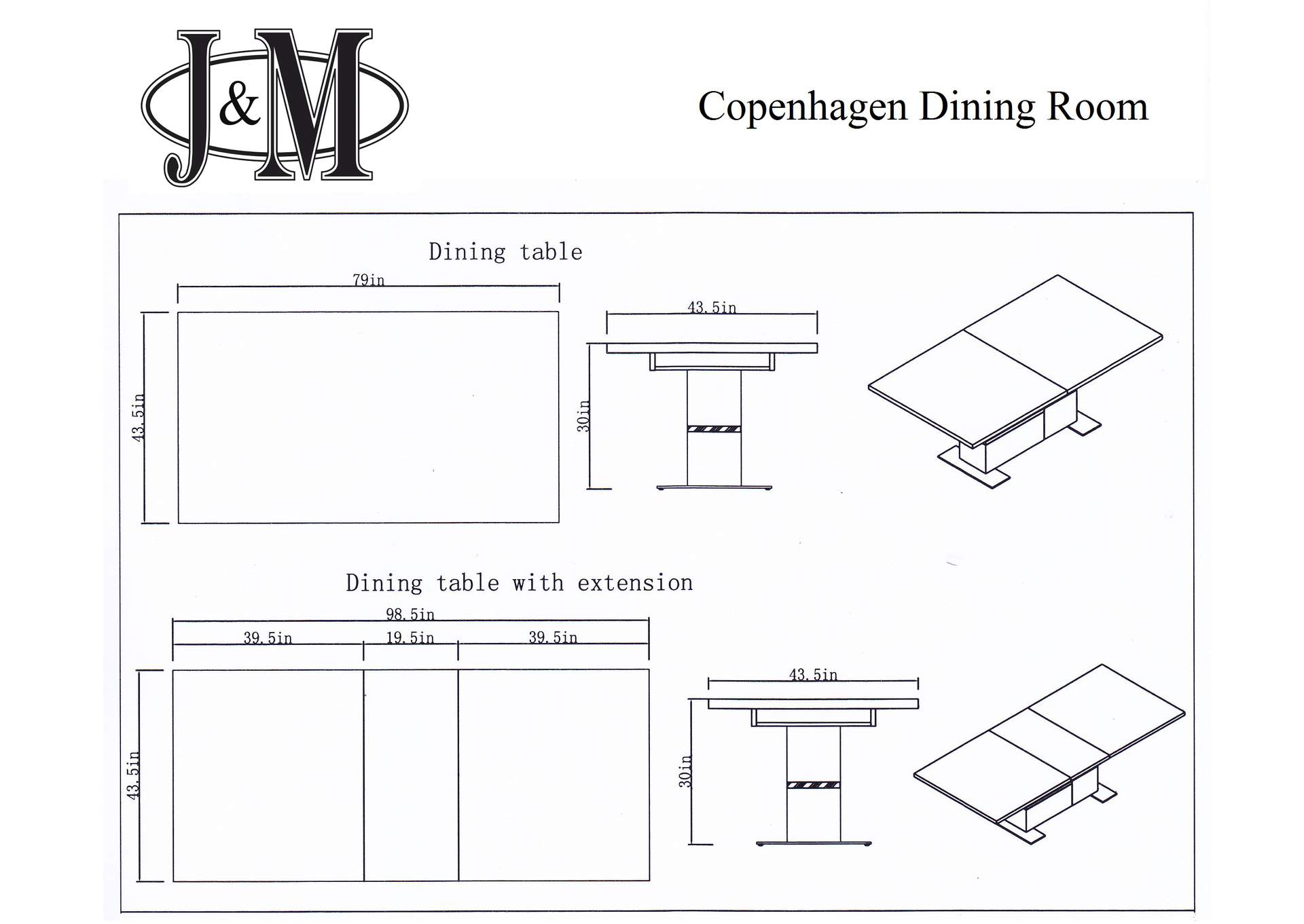 Copenhagen Dining Chair,J&M Furniture