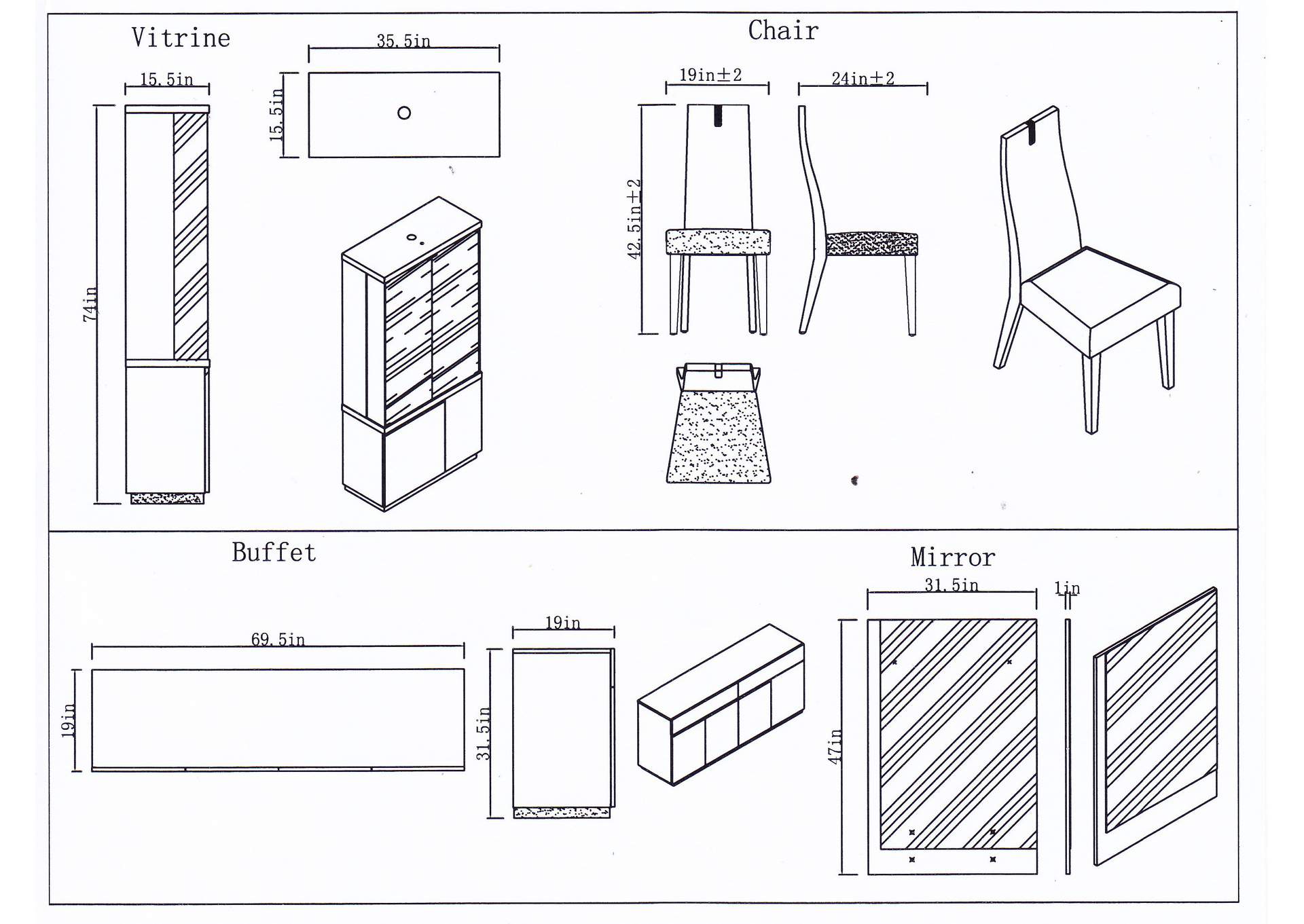 Copenhagen Dining Chair,J&M Furniture
