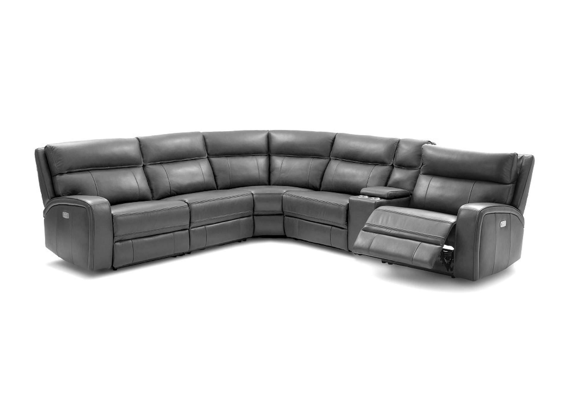 Cozy Motion Sectional In Grey,J&M Furniture