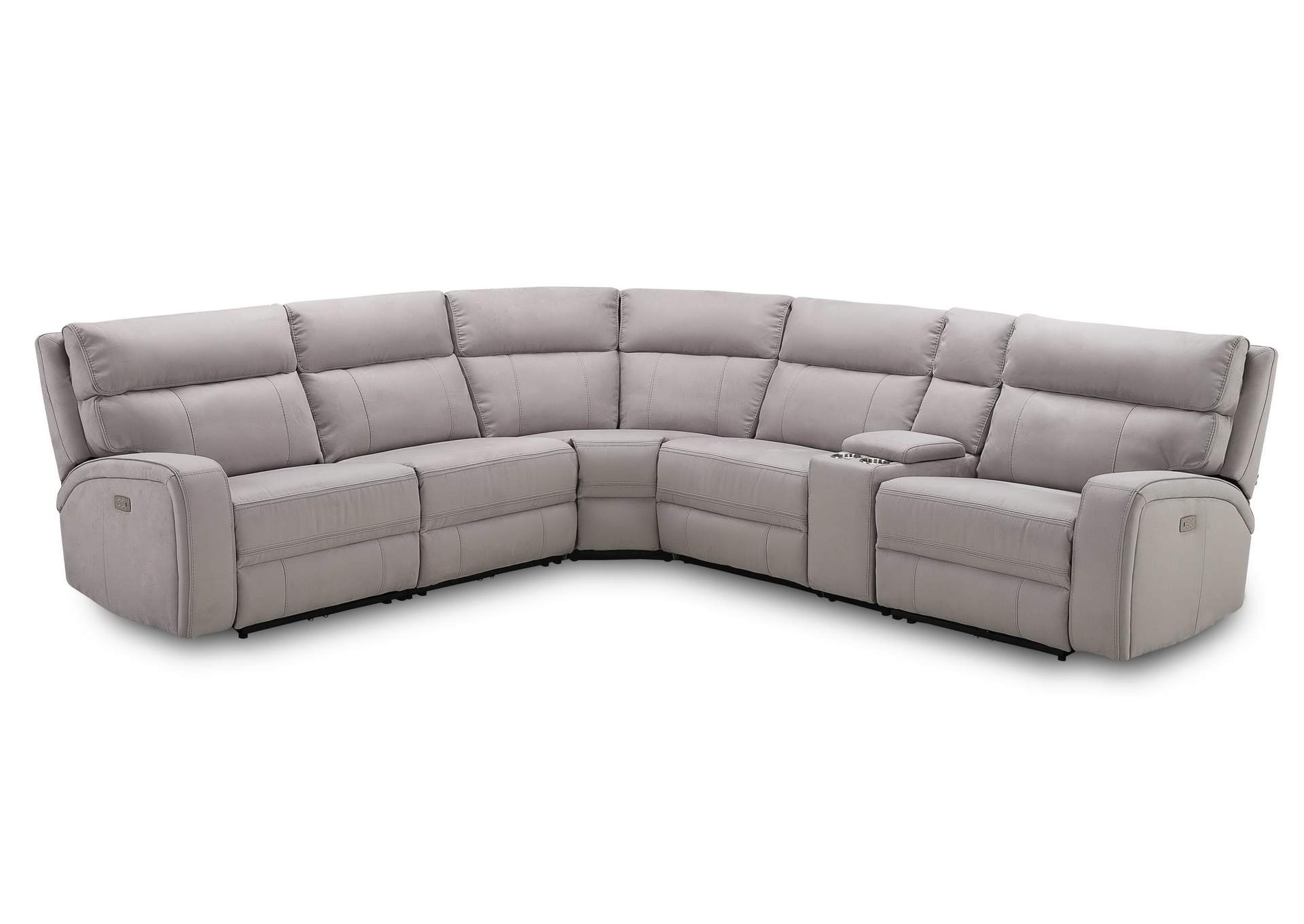 Cozy Motion Sectional In Moonshine,J&M Furniture