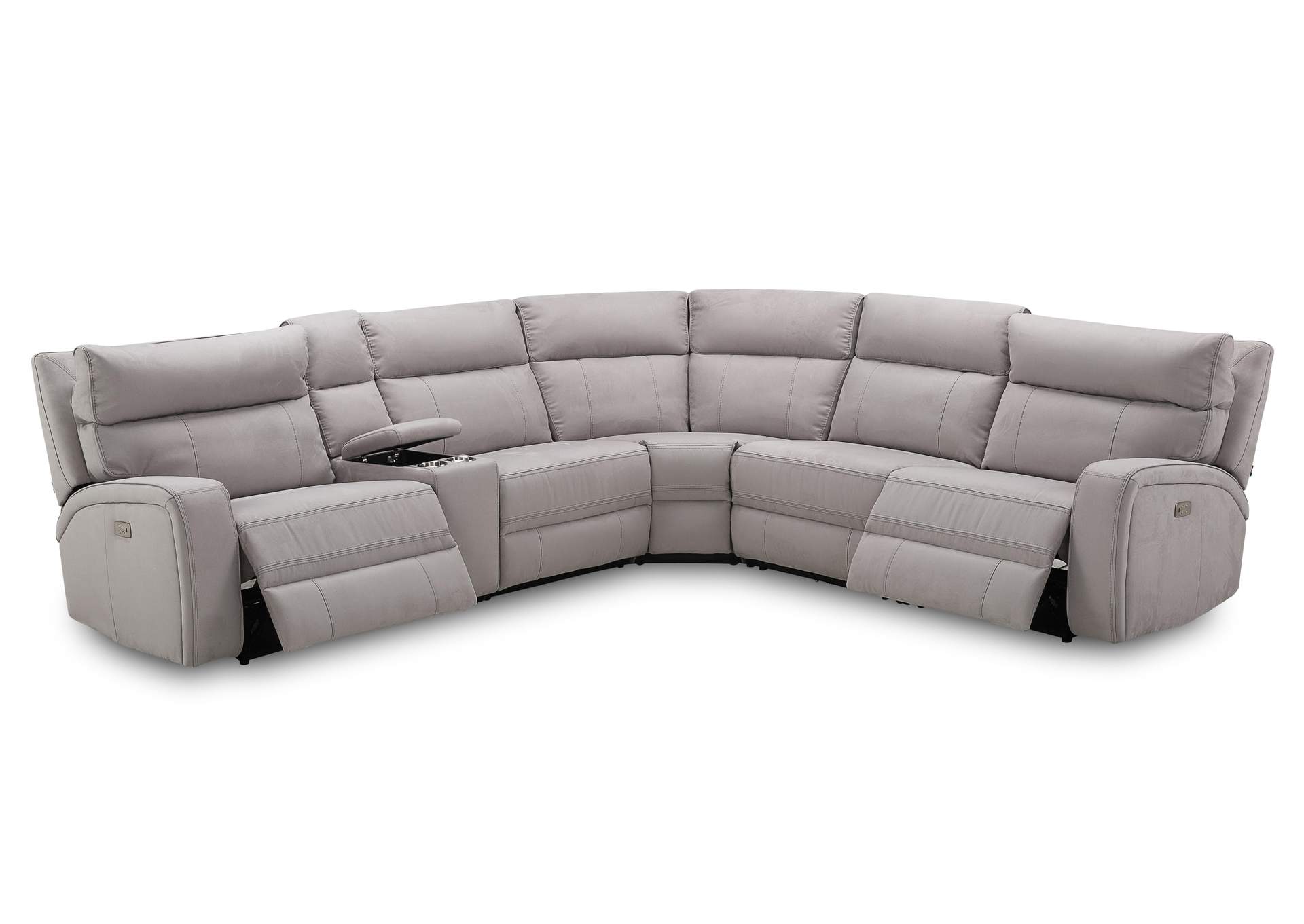 Cozy Motion Sectional In Moonshine,J&M Furniture