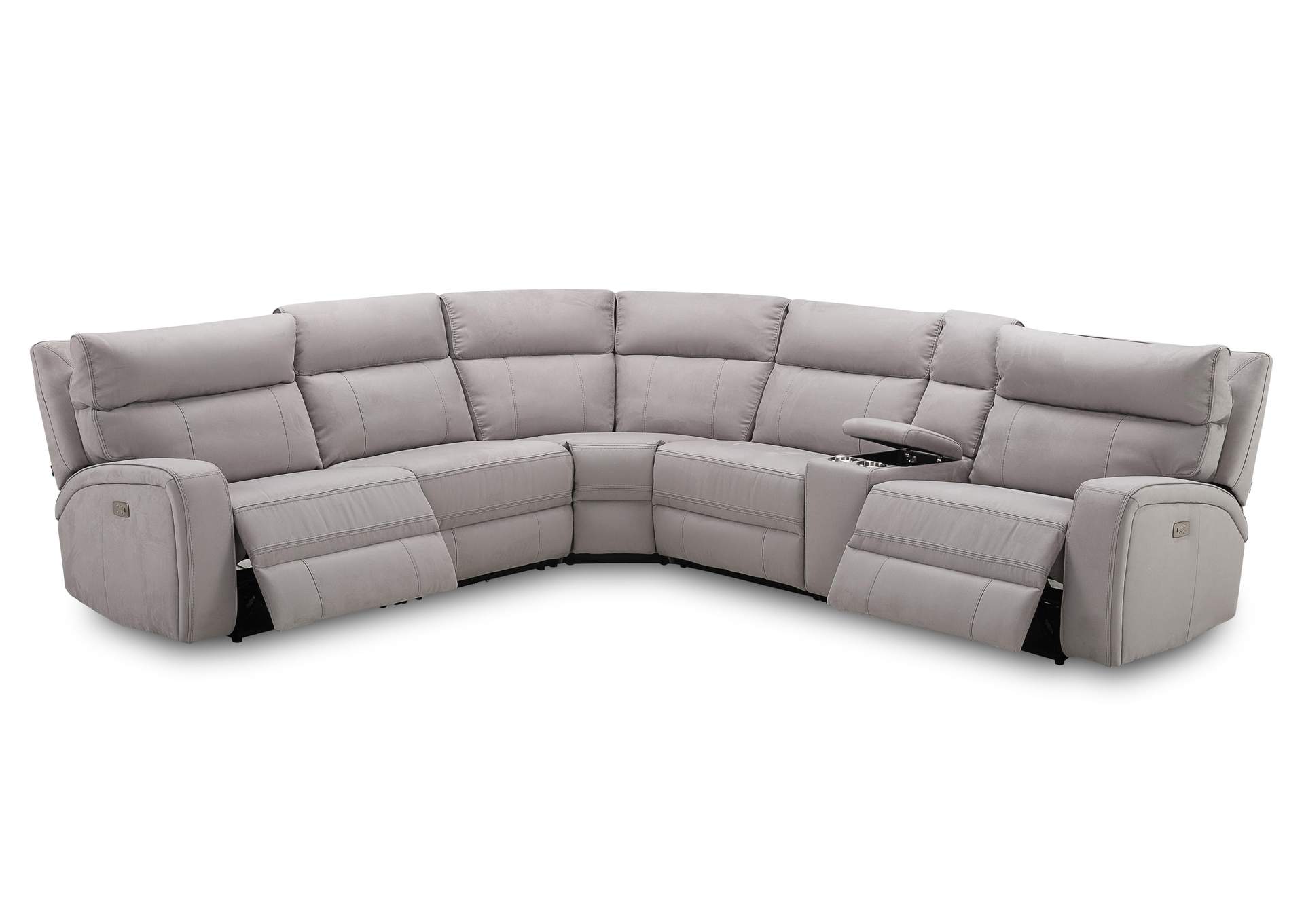 Cozy Motion Sectional In Moonshine,J&M Furniture