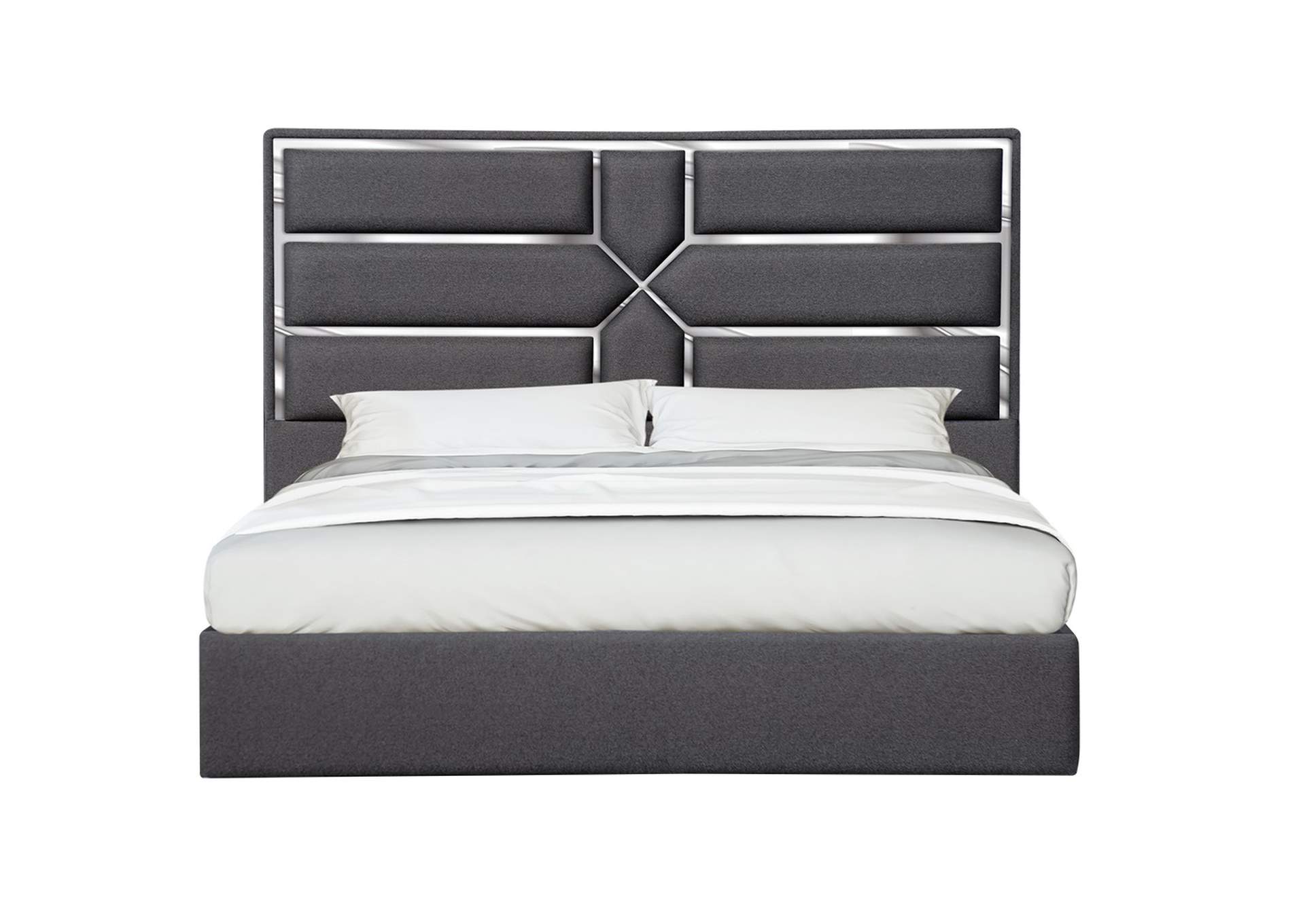 Da Vinci Queen Bed In Charcoal,J&M Furniture