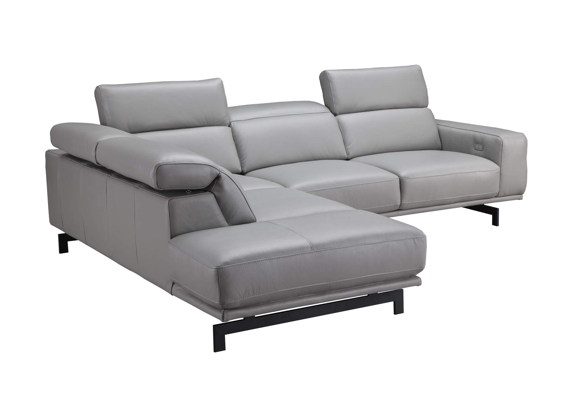 Davenport Light Grey Sectional In Left Facing,J&M Furniture