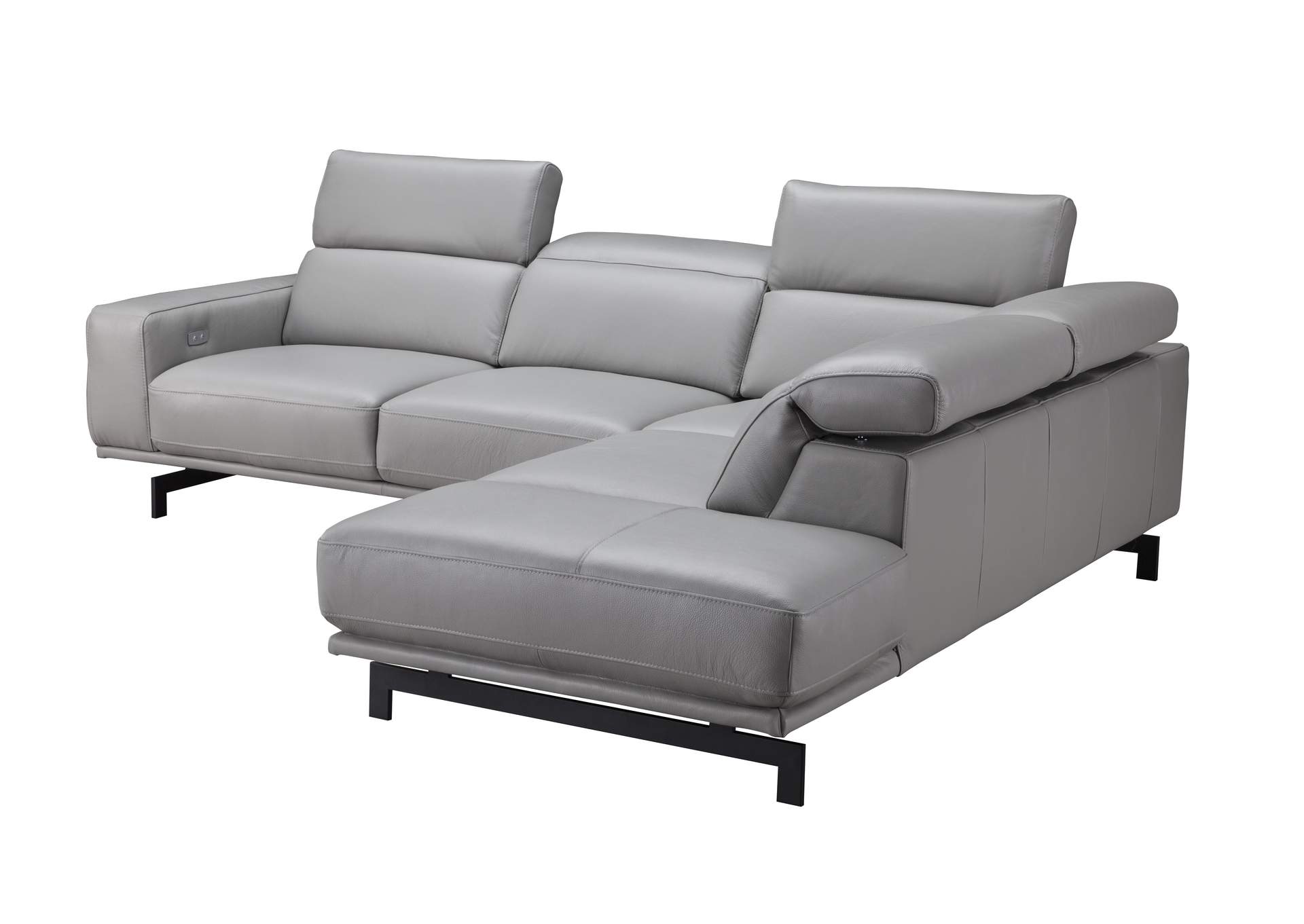 Davenport Light Grey Sectional In Right Facing,J&M Furniture