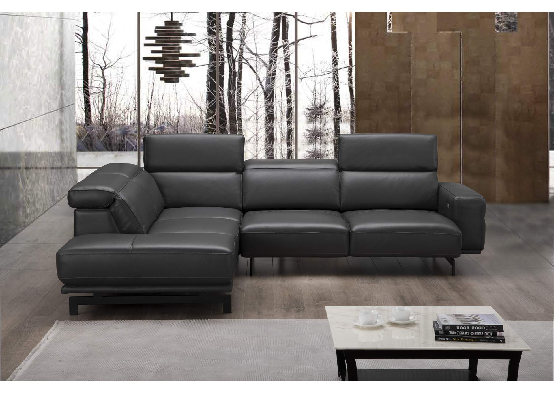 Davenport Slate Grey Sectional In Left Facing,J&M Furniture