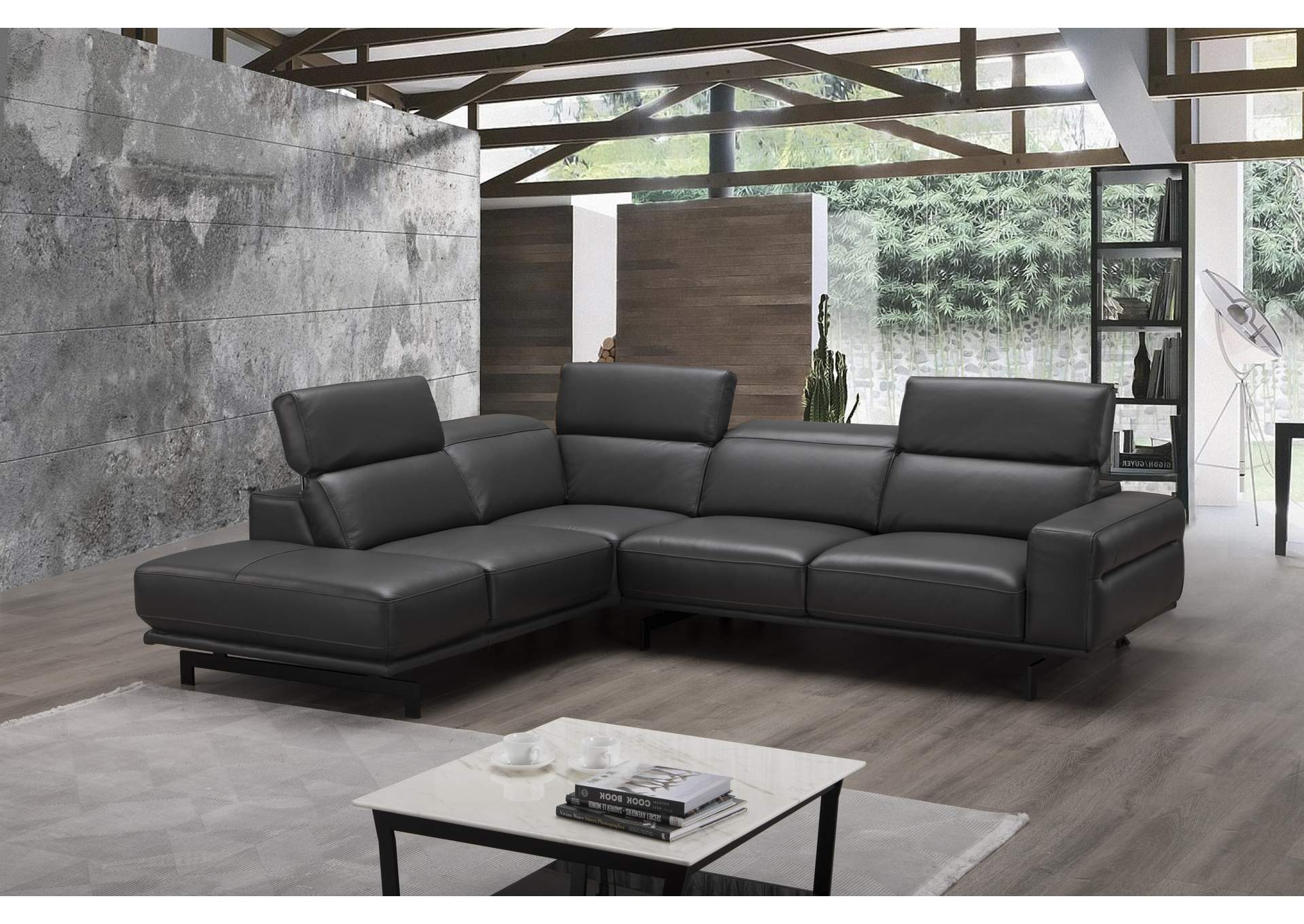 Davenport Slate Grey Sectional In Left Facing,J&M Furniture