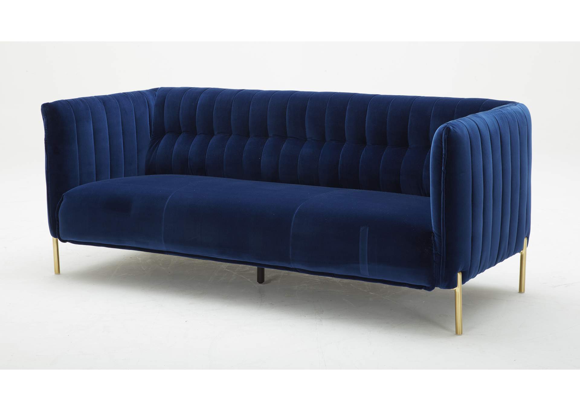 Deco Sofa In Blue Fabric,J&M Furniture