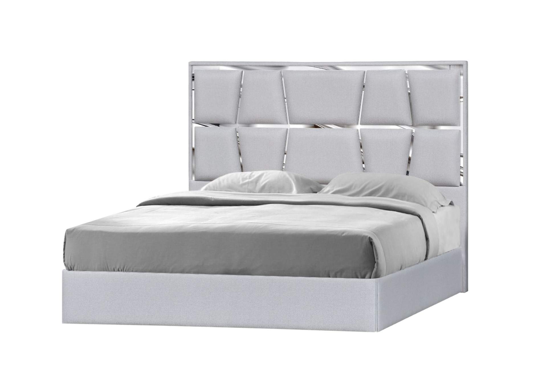 Degas Queen Bed In Silver Grey,J&M Furniture