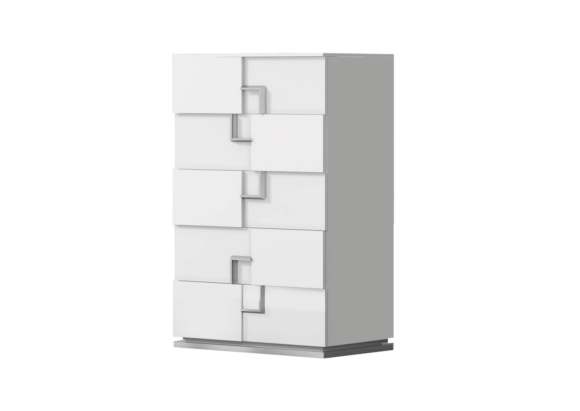 Infinity Premium Chest In Bianco Lucido,J&M Furniture