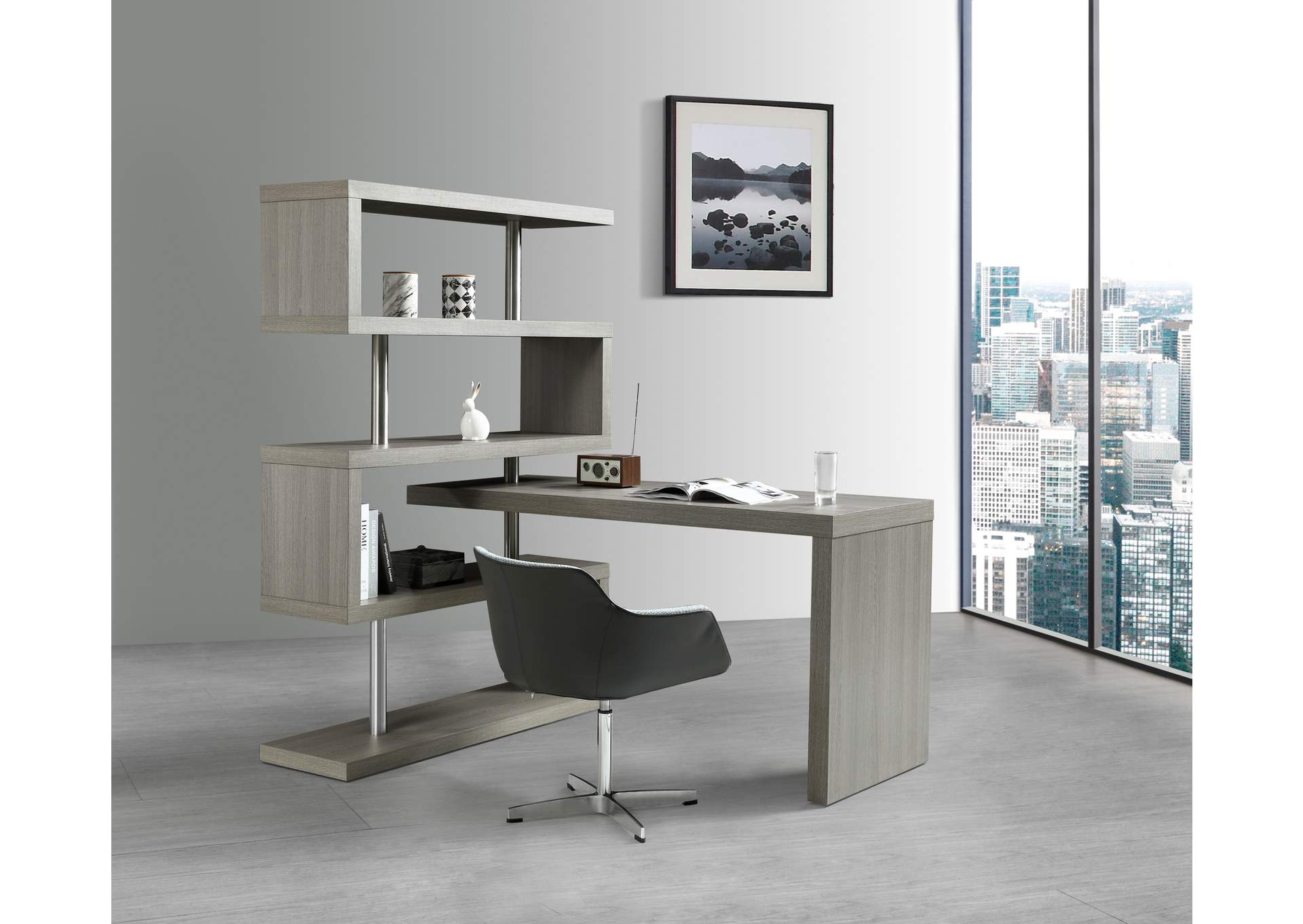 Lp Kd002 Office Desk In Grey,J&M Furniture