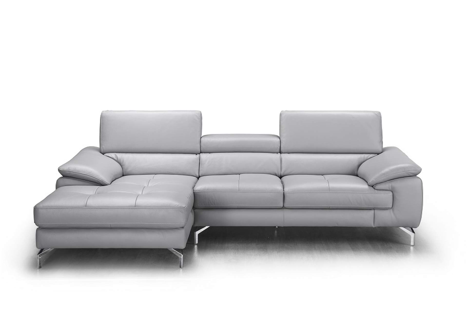 Liam Premium Leather Sectional In Left Hand Facing Chaise,J&M Furniture