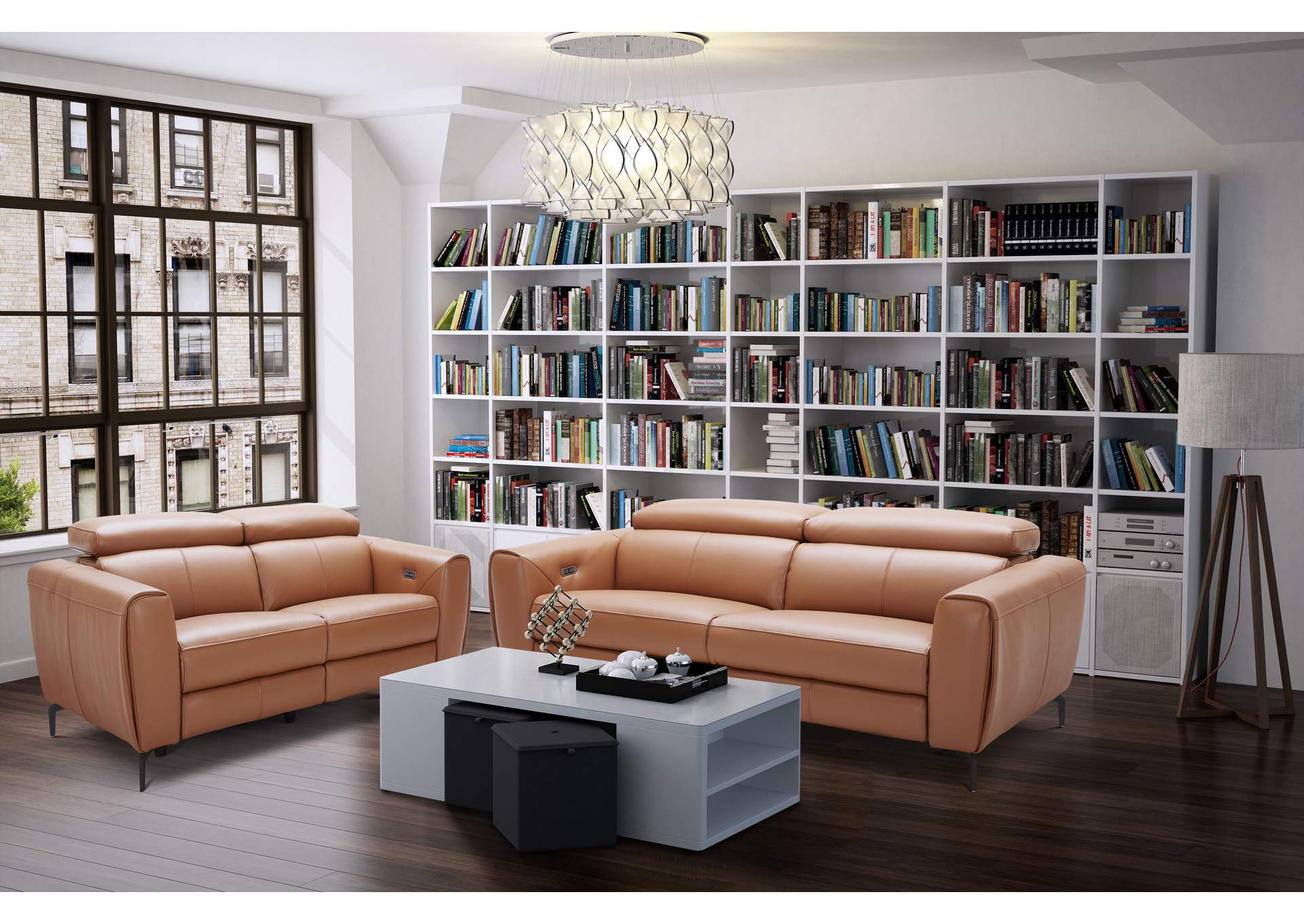 Lorenzo Sofa In Caramel,J&M Furniture