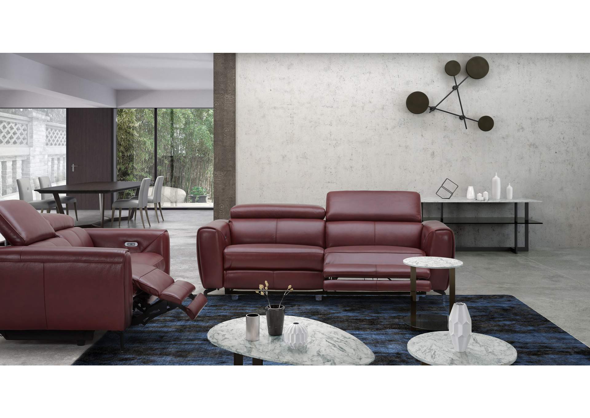 Lorenzo Merlot Sofa,J&M Furniture