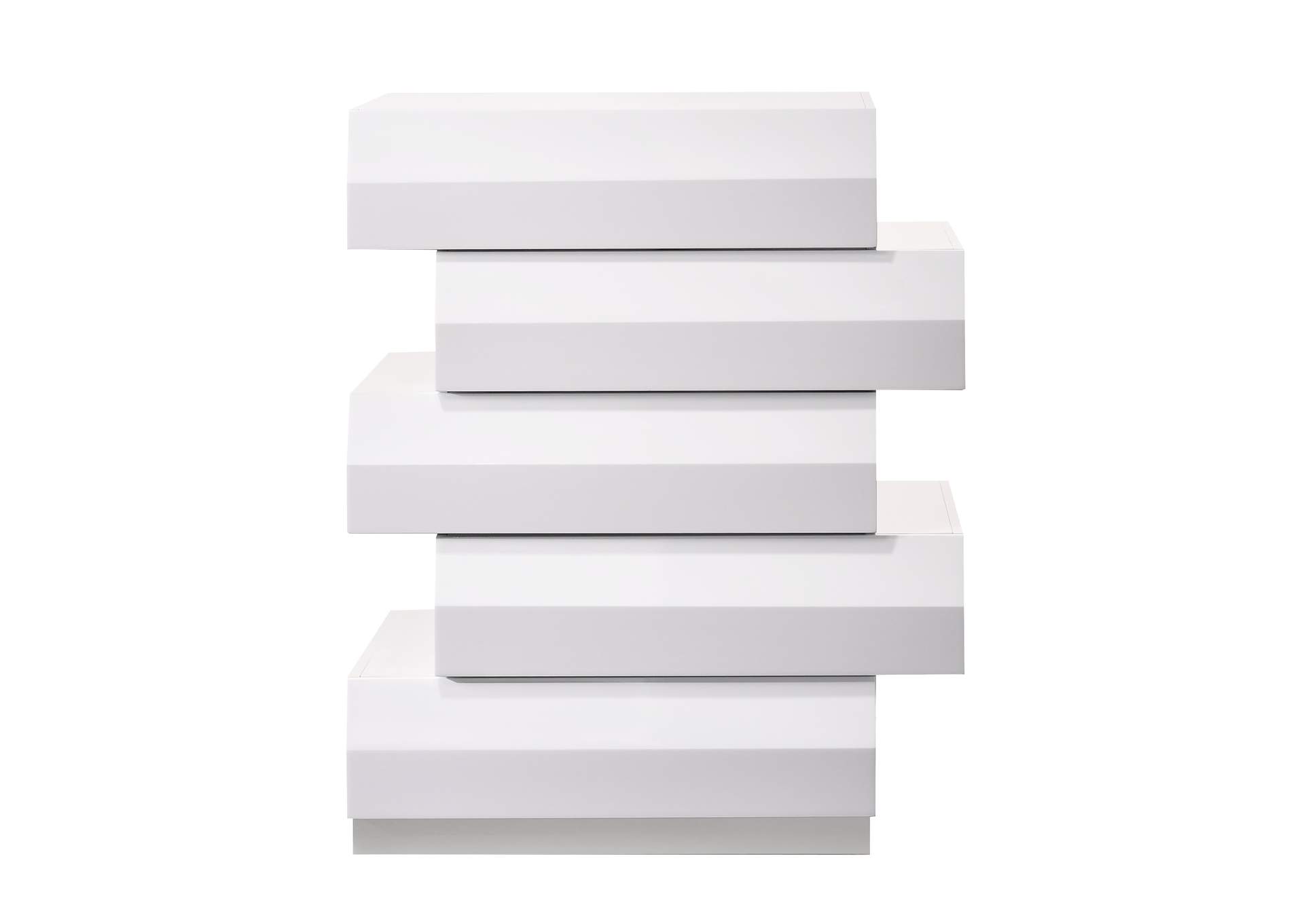 Milan Chest In White,J&M Furniture