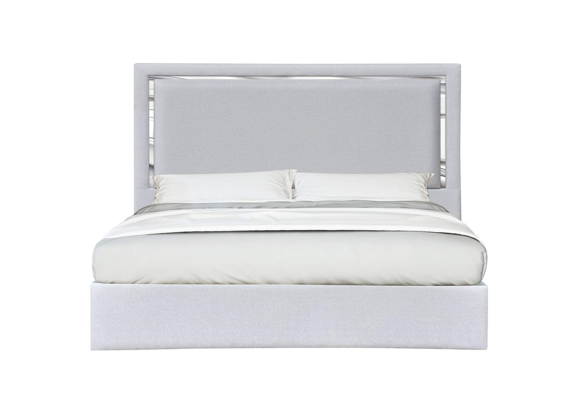 Monet King Bed In Silver Grey,J&M Furniture