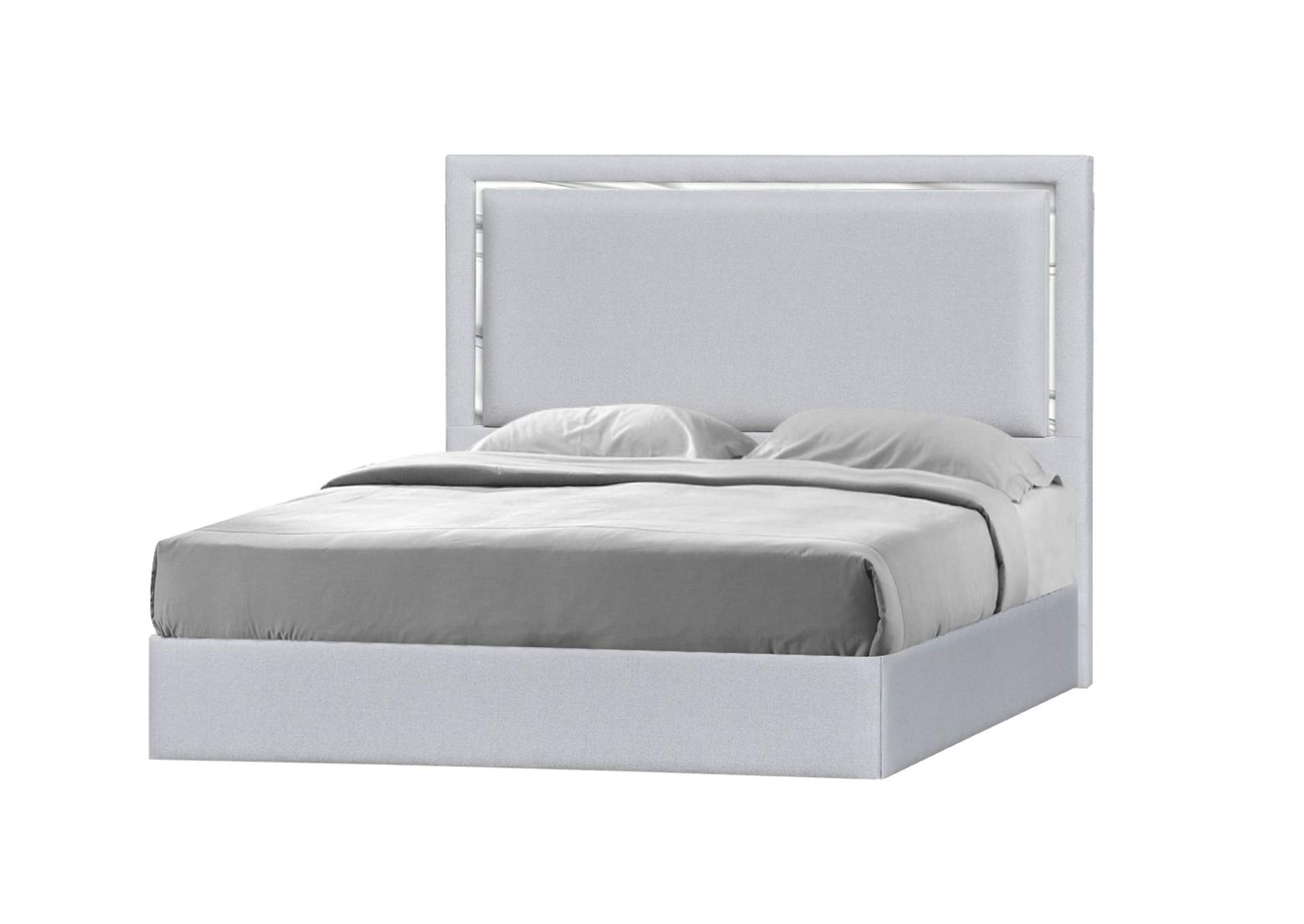 Monet King Bed In Silver Grey,J&M Furniture