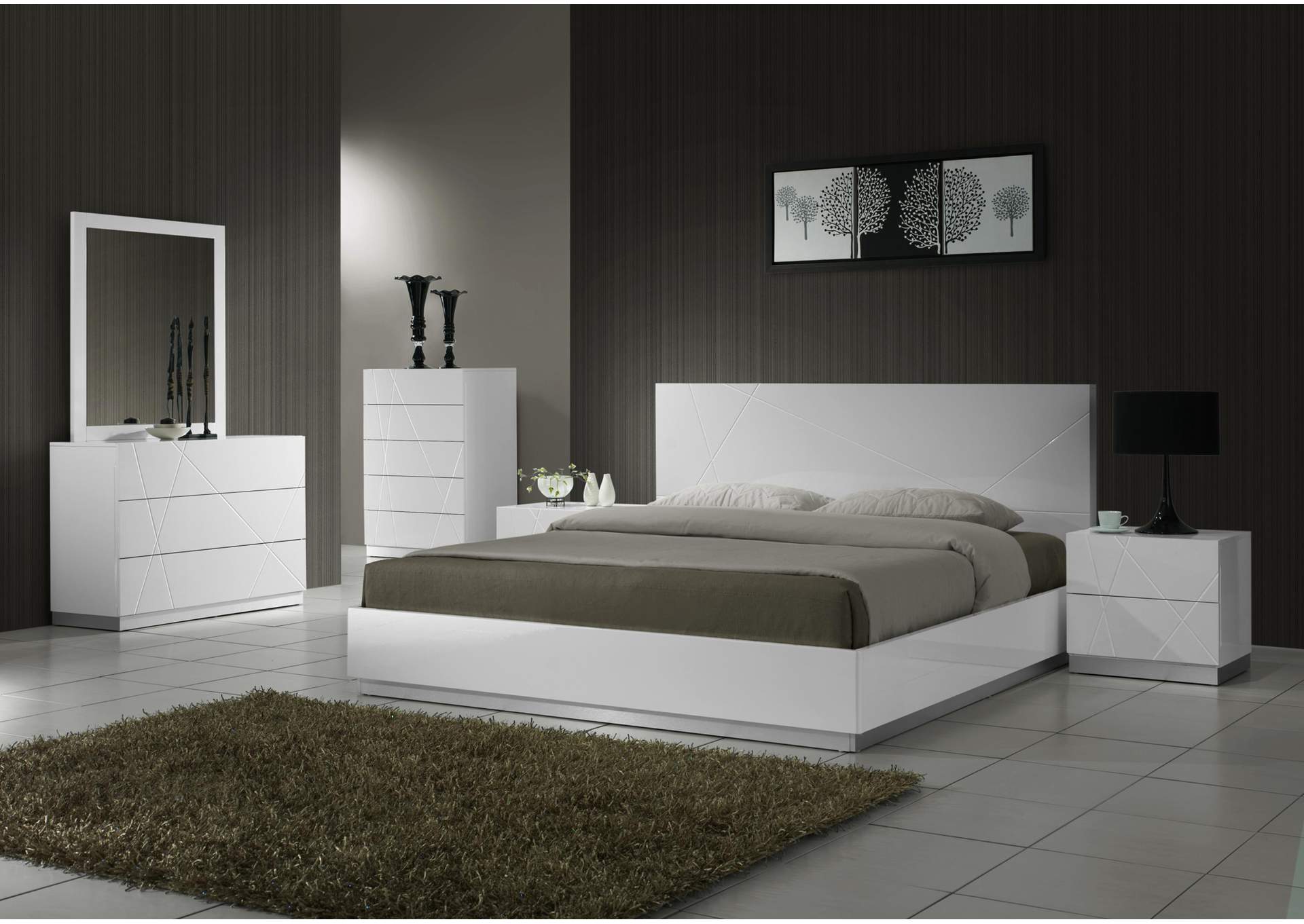 Naples Full Size Bed,J&M Furniture