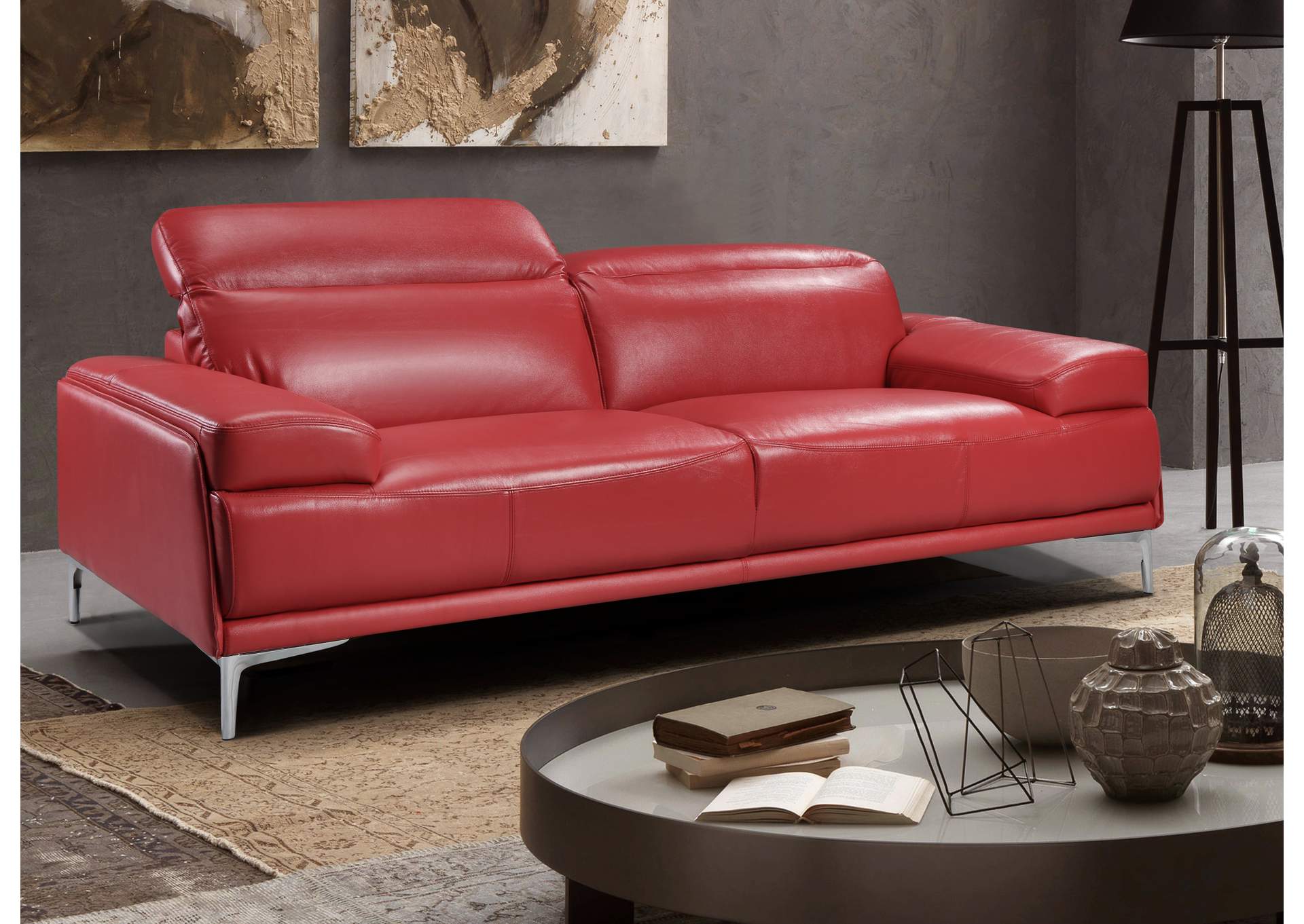 Nicolo Sofa In Red,J&M Furniture