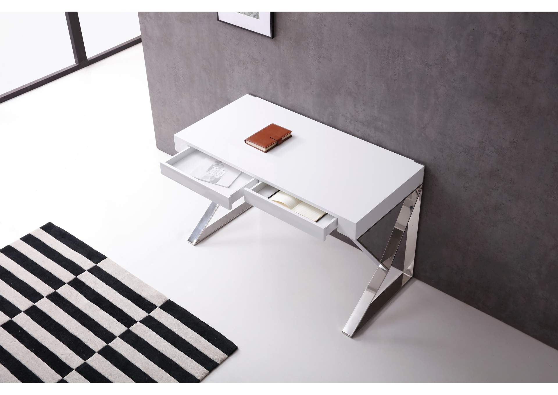 Ce Noho Desk In White,J&M Furniture