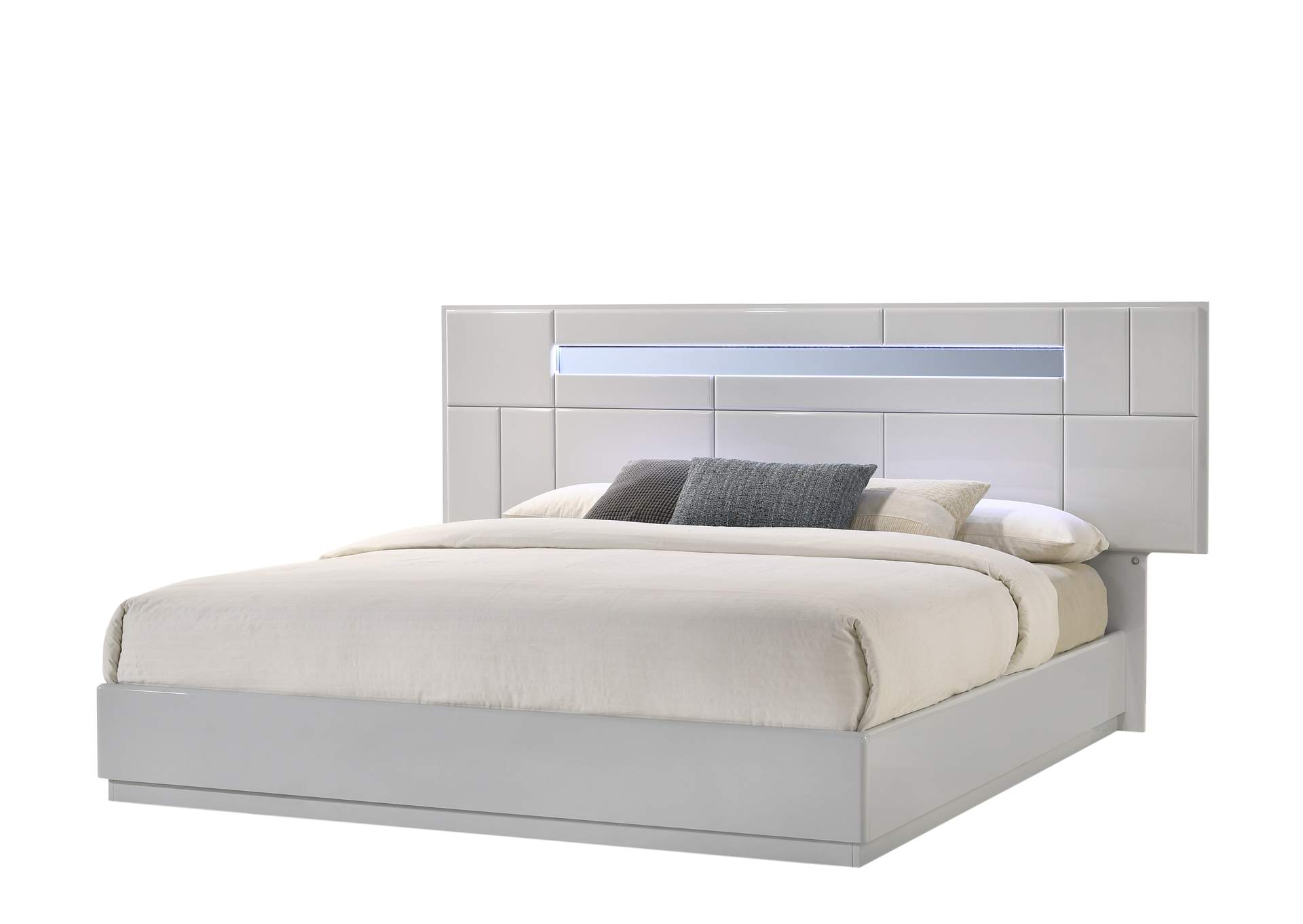 Palermo Grey King Bed,J&M Furniture