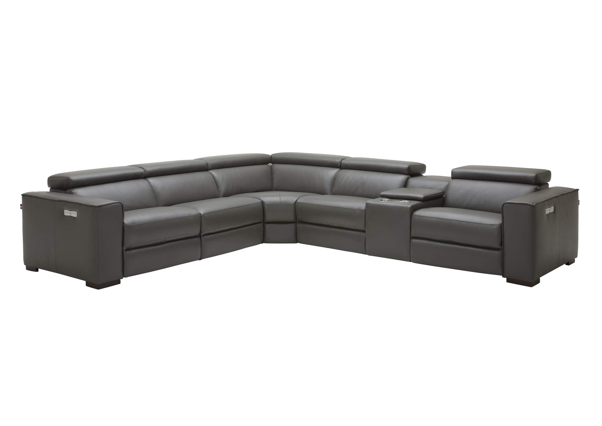 Picasso Motion Sectional In Dark Grey,J&M Furniture