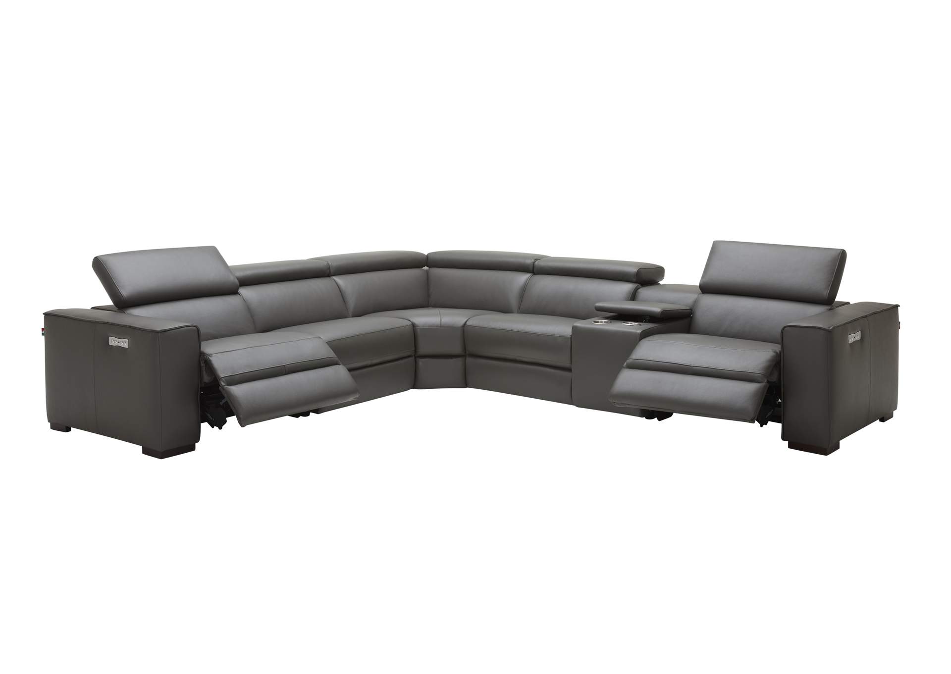 Picasso Motion Sectional In Dark Grey,J&M Furniture