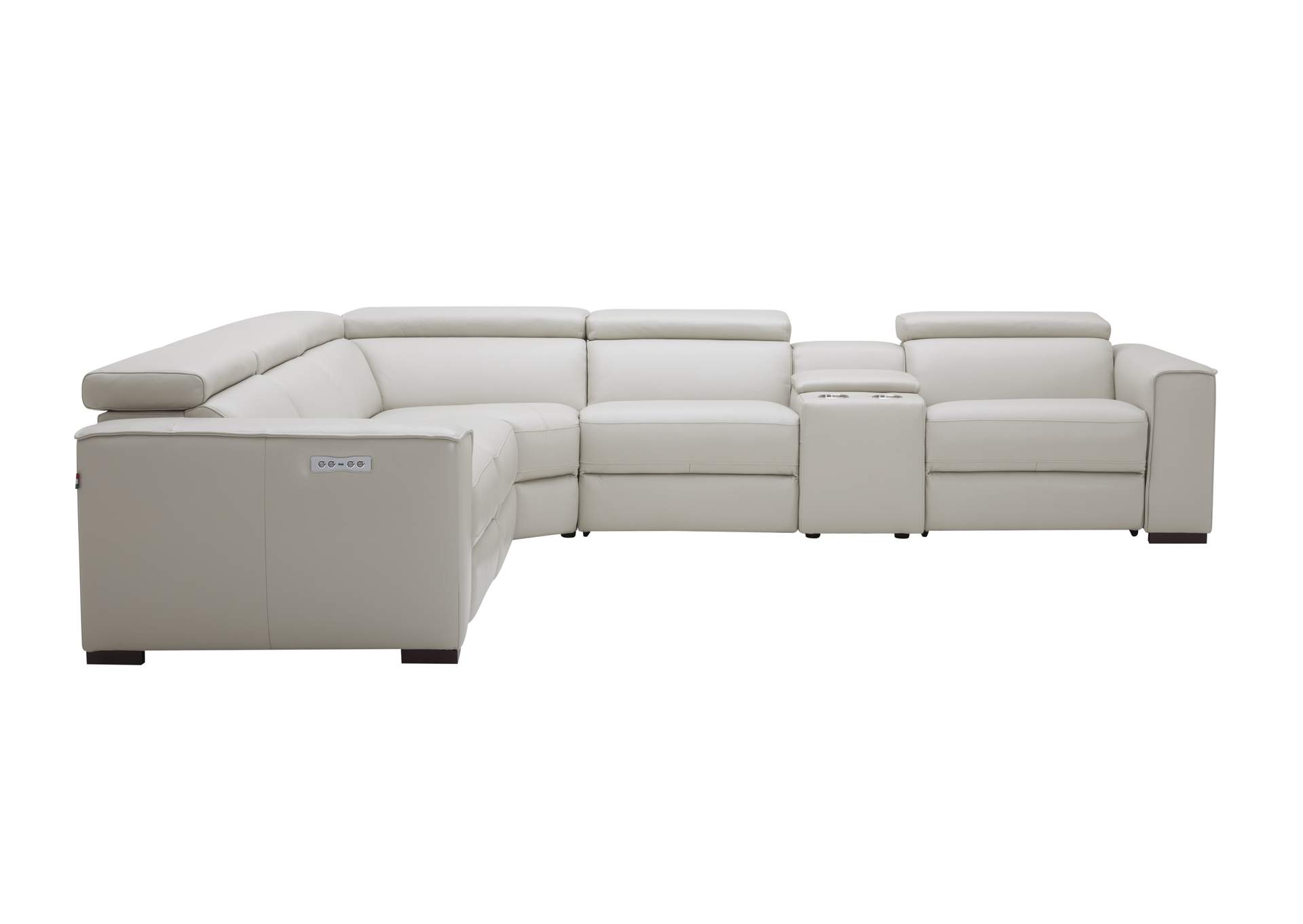 Picasso Motion Sectional In Silver Grey,J&M Furniture