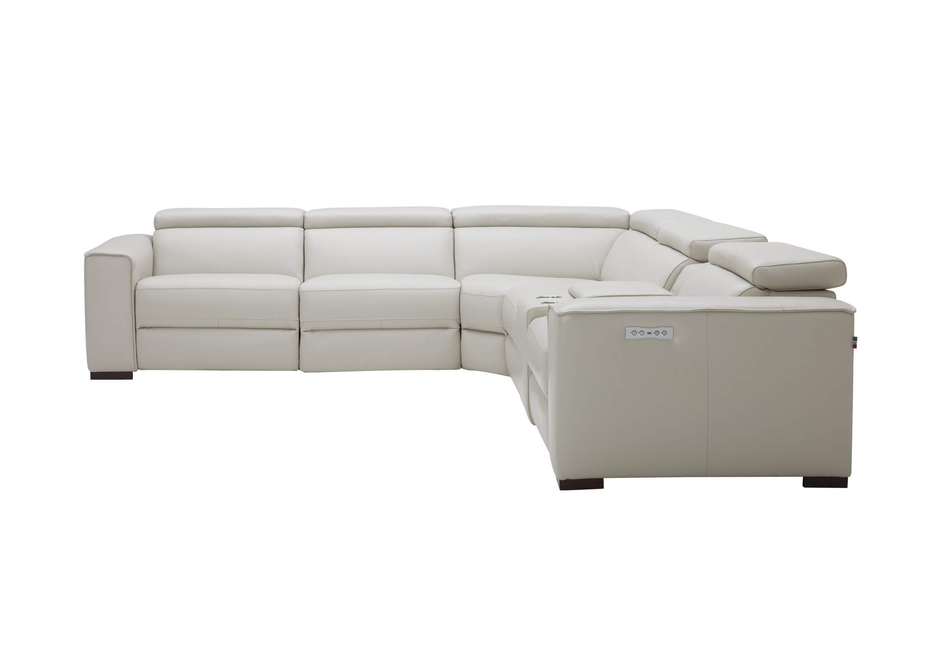 Picasso Motion Sectional In Silver Grey,J&M Furniture