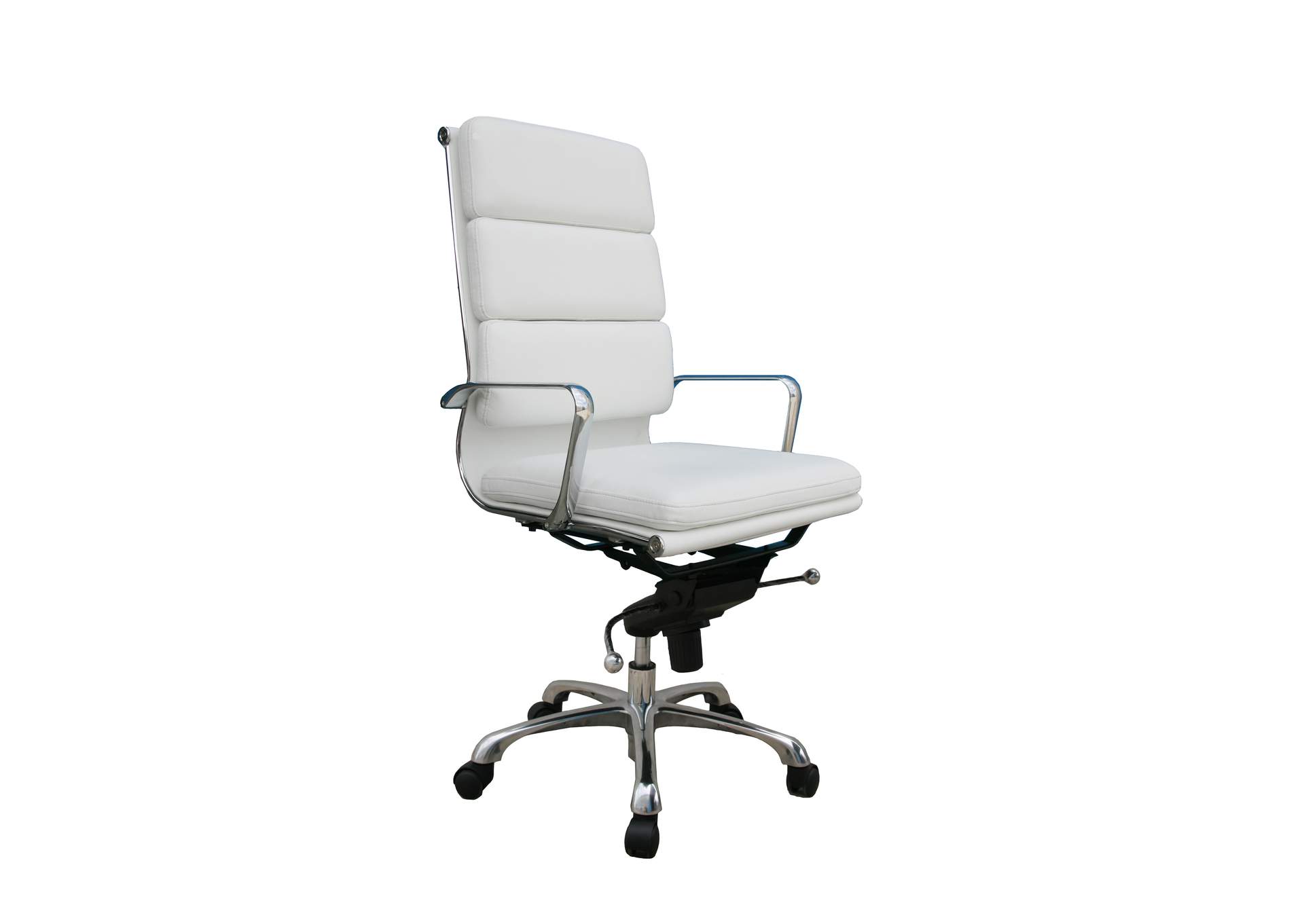 Plush White High Back Office Chair,J&M Furniture