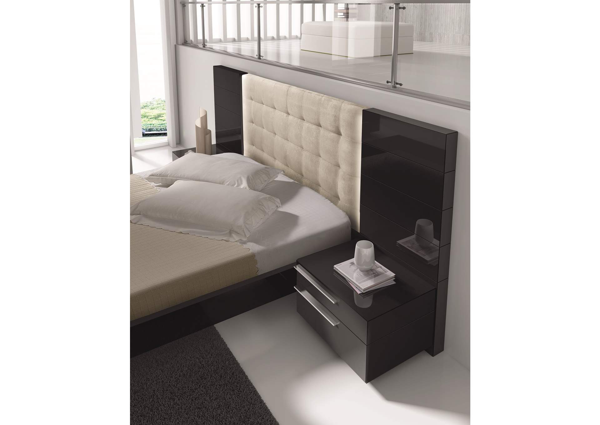 Santana Queen Size Bed,J&M Furniture