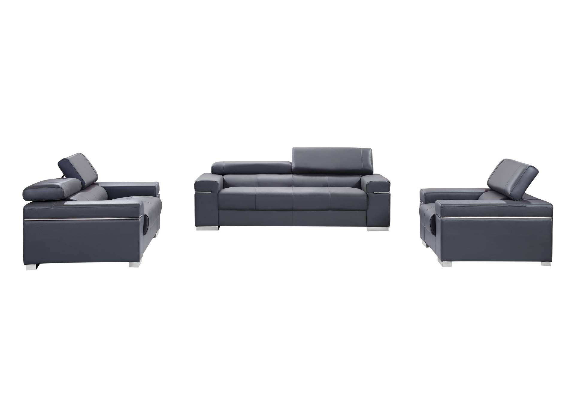 Soho Sofa in Grey Leather,J&M Furniture