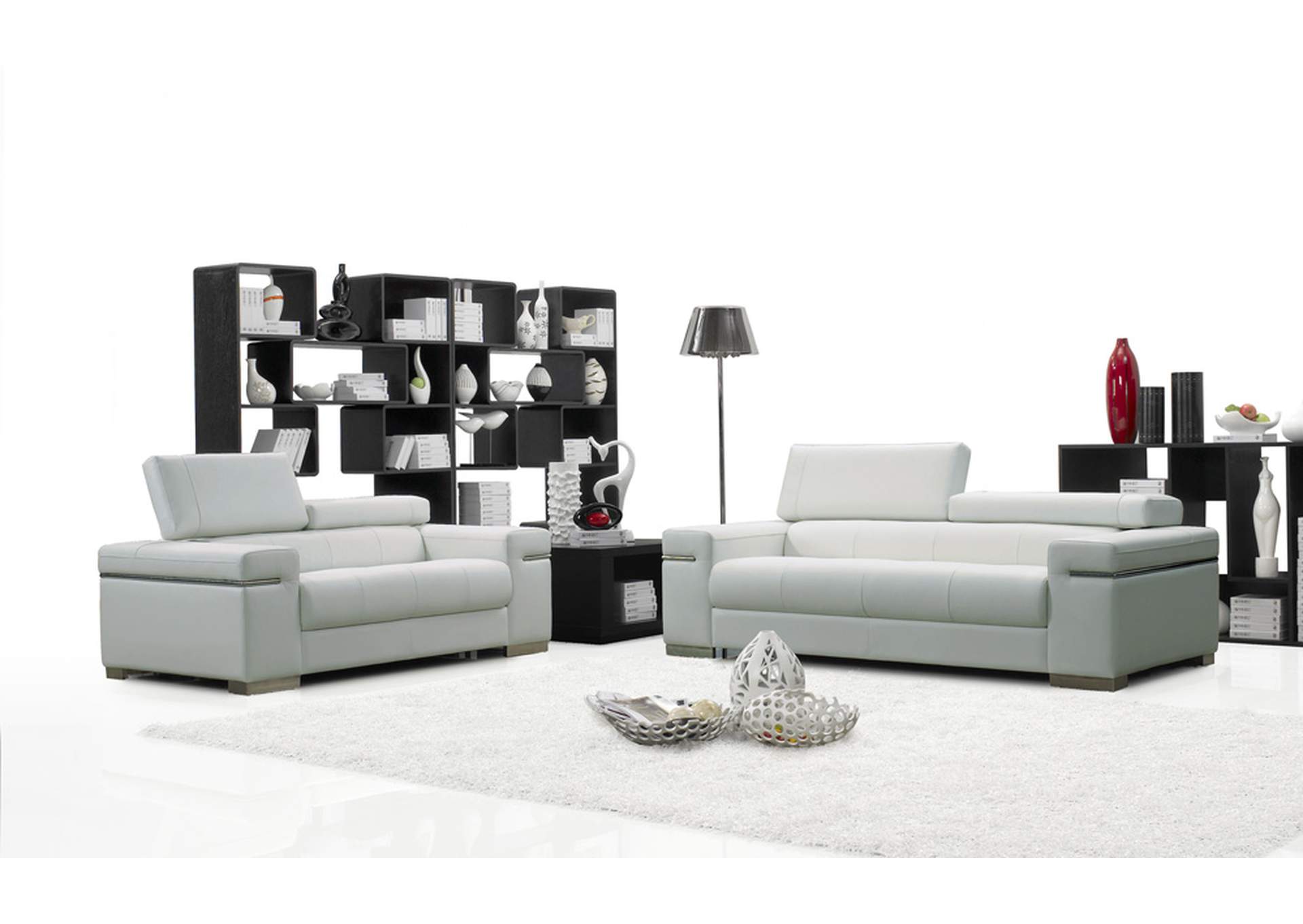 Soho Sofa in White Leather,J&M Furniture